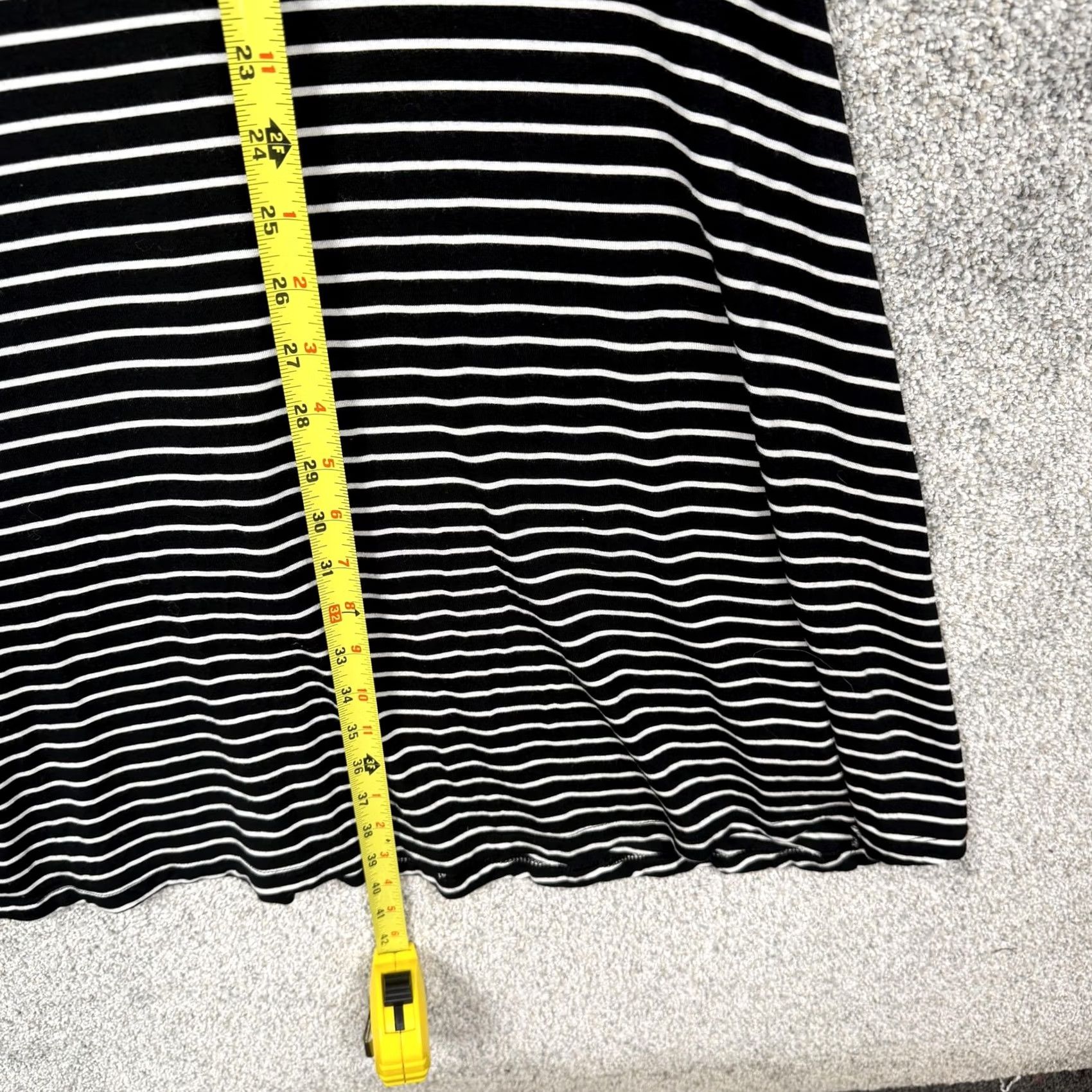 Old Navy VINTAGE Old Navy T-Shirt Dress XL Tall Black White Striped Knit Swing Dress Casual Womens Size XL / US 12-14 / IT 48-50 - 3 Thumbnail