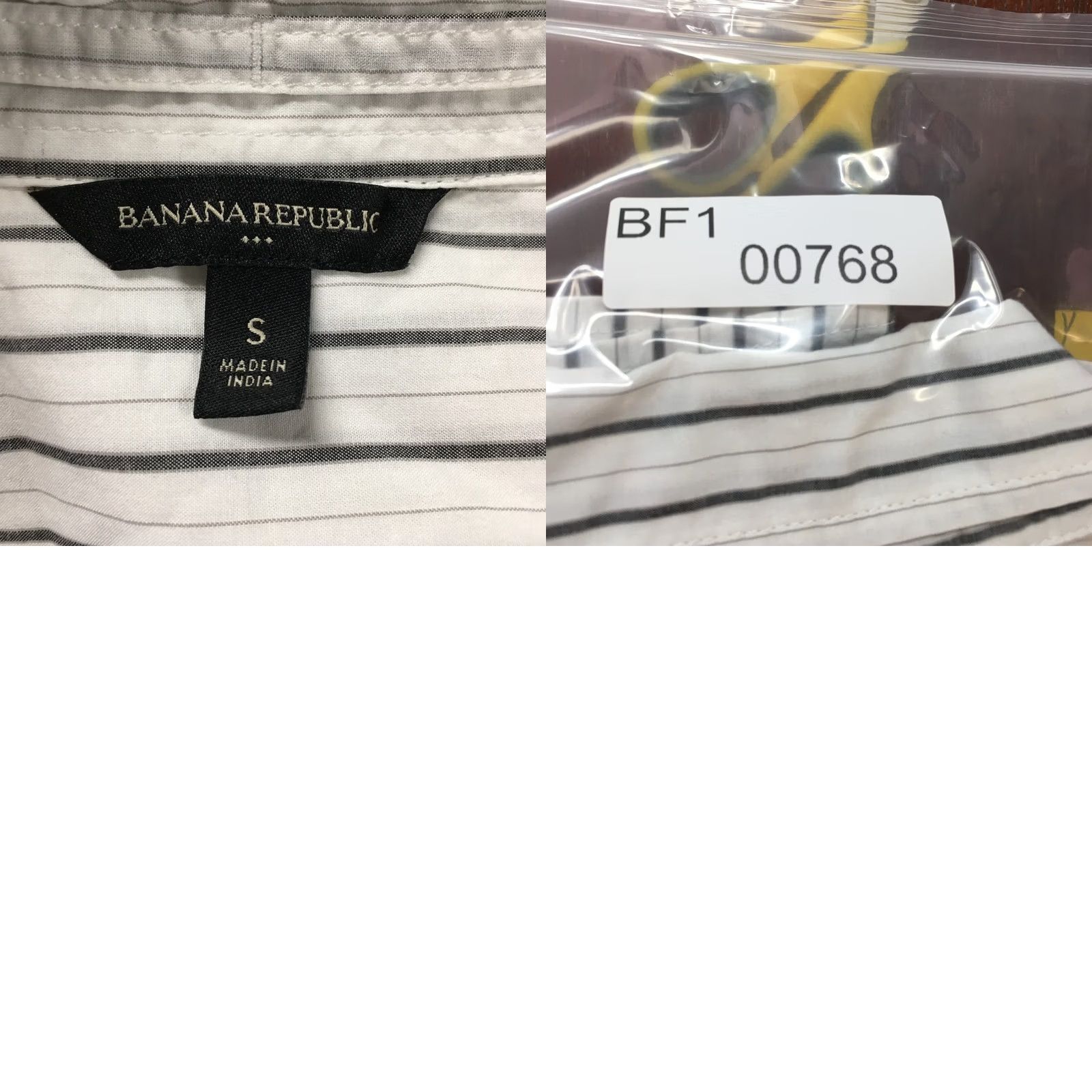 Banana Republic Banana Republic Button-Up Shirt Womens S Black White Collared Long Sleeves Dress Shirt Shirt Size S / US 4 / IT 40 - 9 Thumbnail