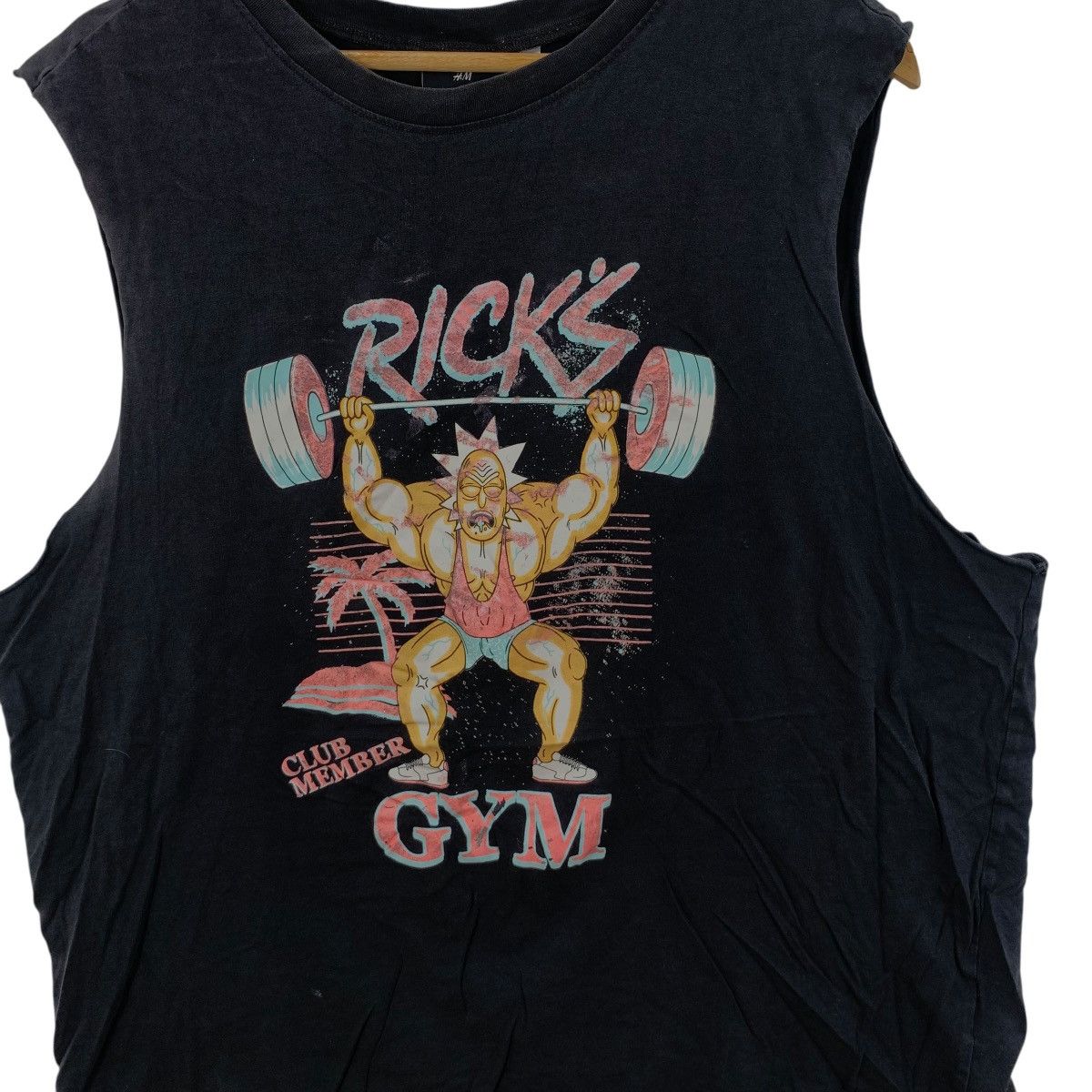 H&M CARTOON NETWORK x H&M Rick & Morty Gym Tee Shirt Top Size XL / US 12-14 / IT 48-50 - 6 Thumbnail