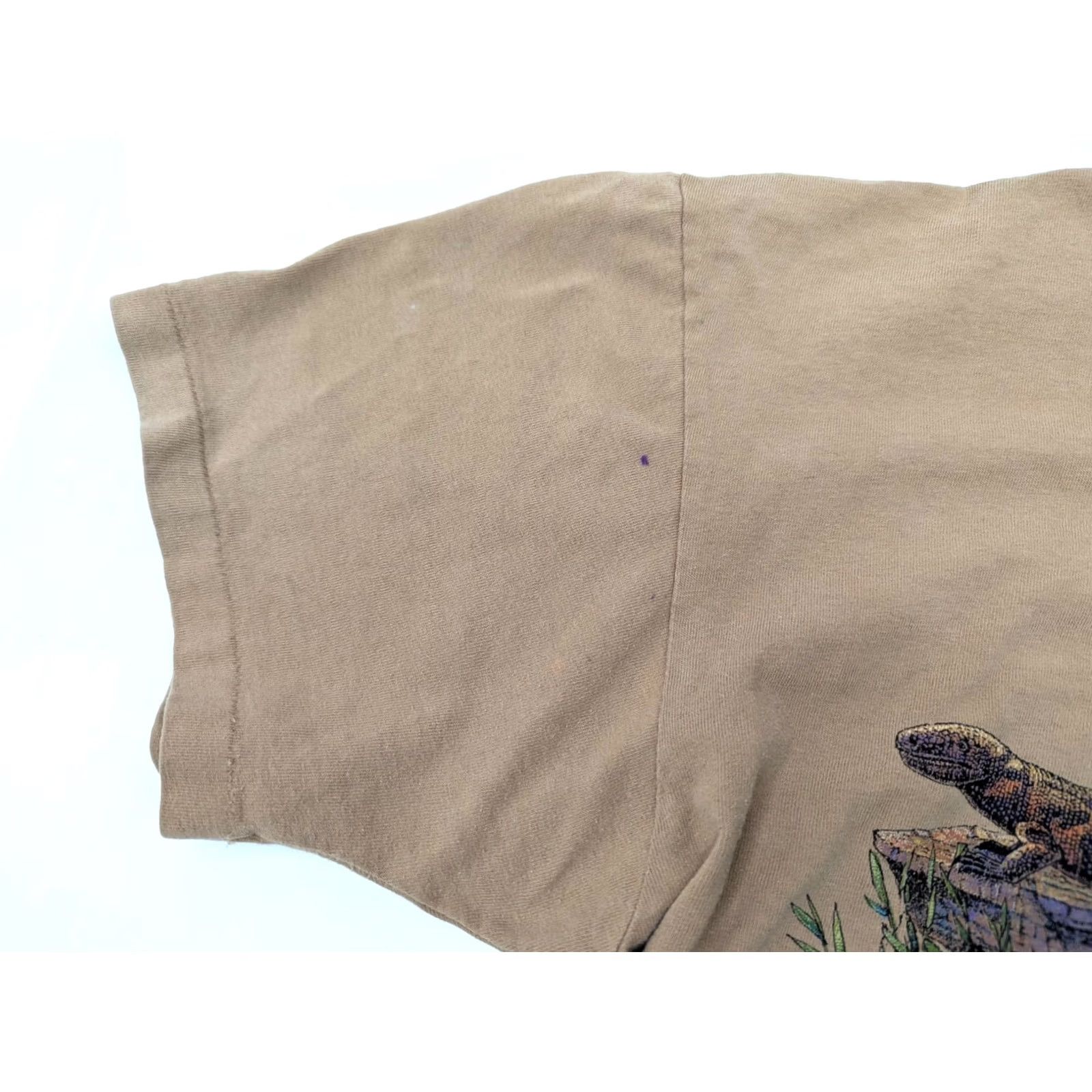 Vintage VINTAGE San Segal Tiger Panda Wolf Jungle Animals Graphic Tee Crew Neck XXL XL Tan Brown Shirt Men" Size US XL / EU 56 / 4 - 6 Thumbnail