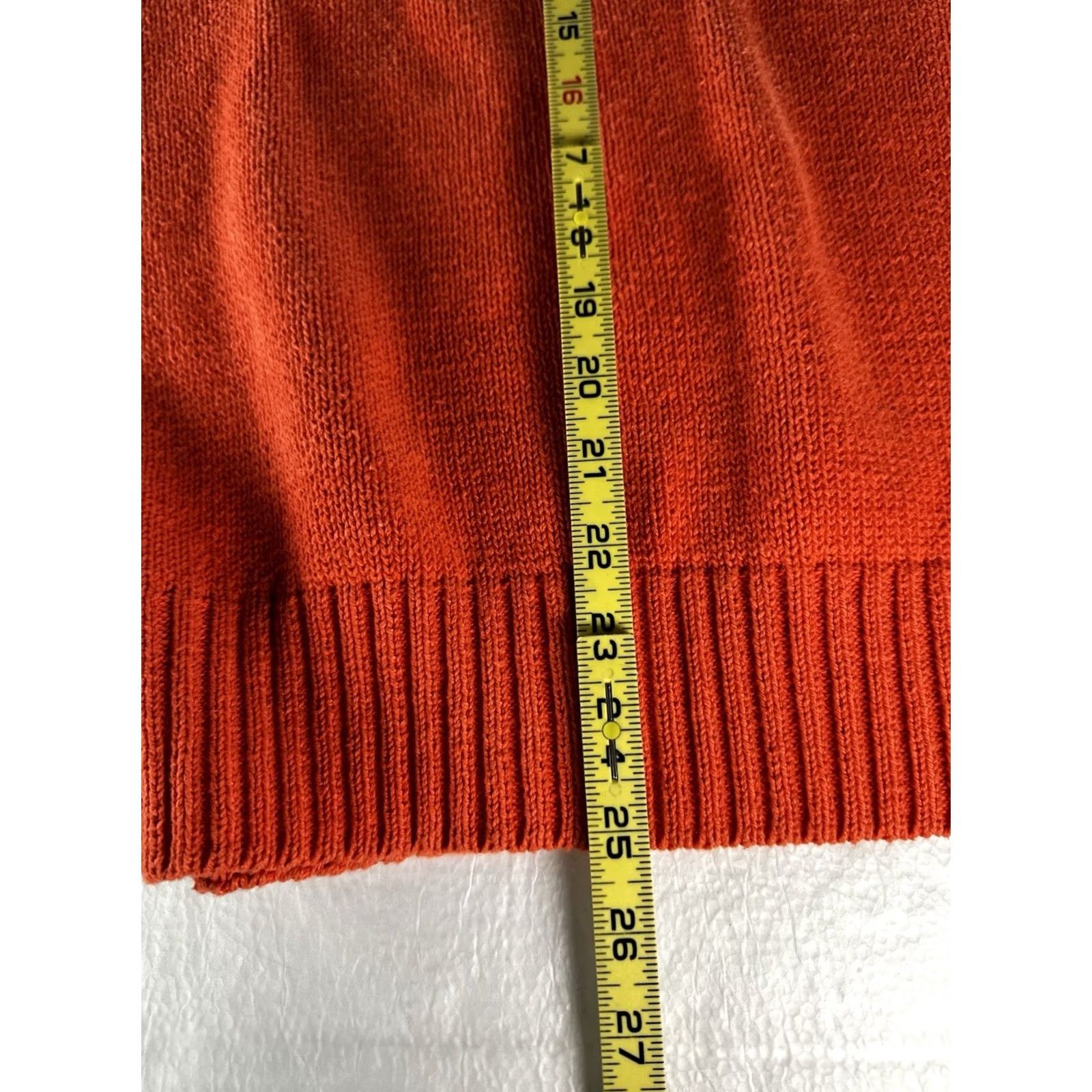 Polo Ralph Lauren VTG Polo Ralph Lauren Cotton Knit Orange Sweater Mens Large Green Pony Shirt Regular Knit Style Pullover 90s Vintage Size US L / EU 52-54 / 3 - 6 Thumbnail