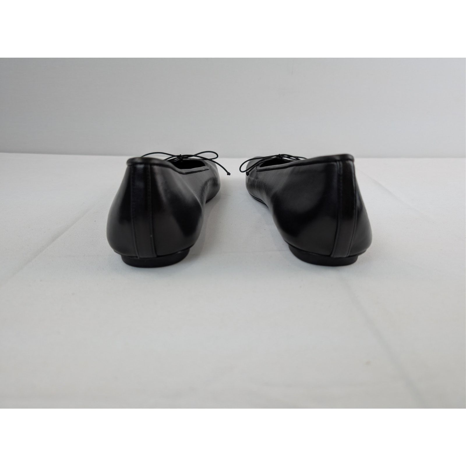 o1rshd1 Shiny Soft Sheepskin Anatomic Ballerina Boots Black