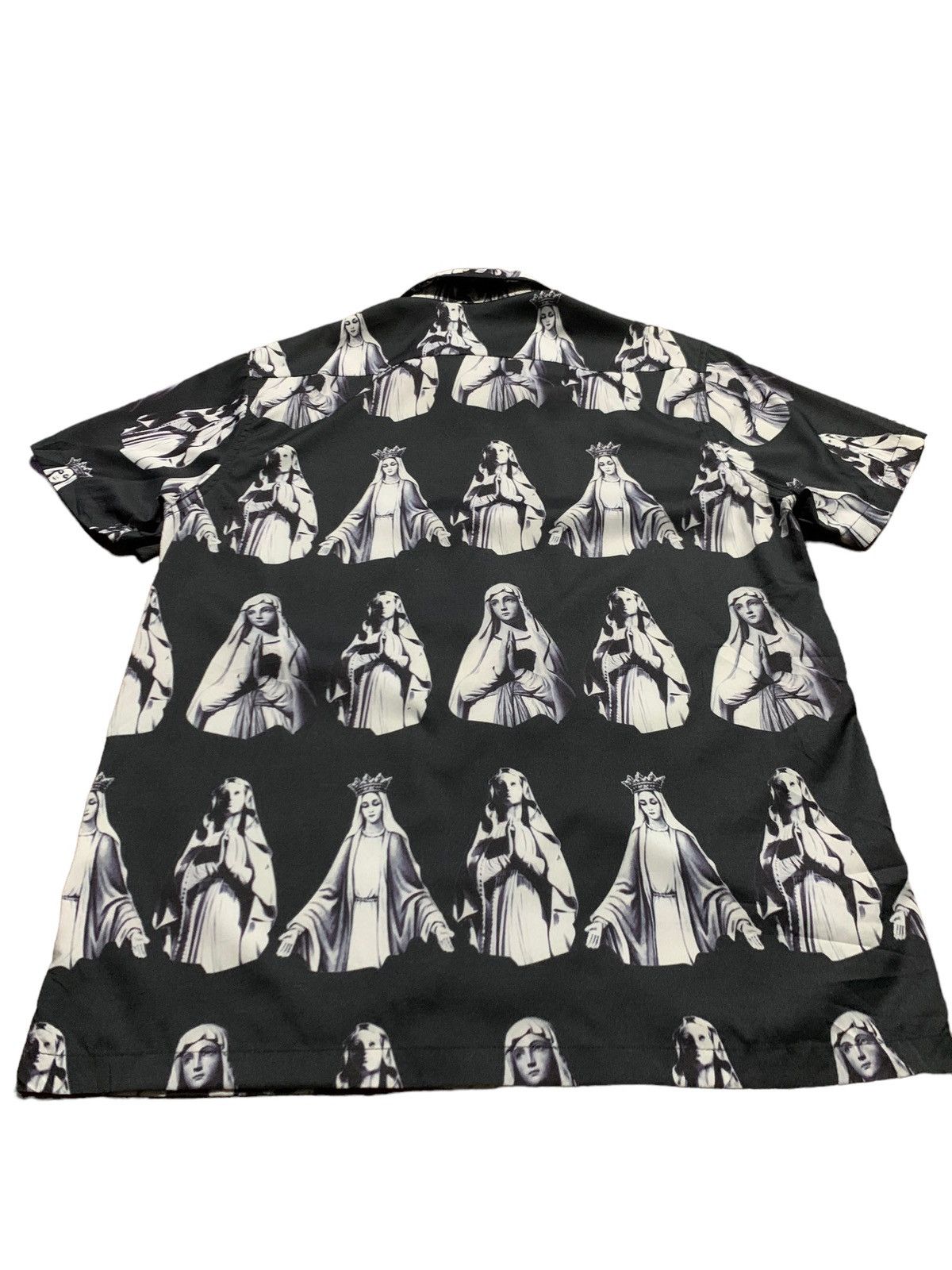 Vintage Vintage virgin Mary over print camp collar shirt Size US L / EU 52-54 / 3 - 10 Thumbnail
