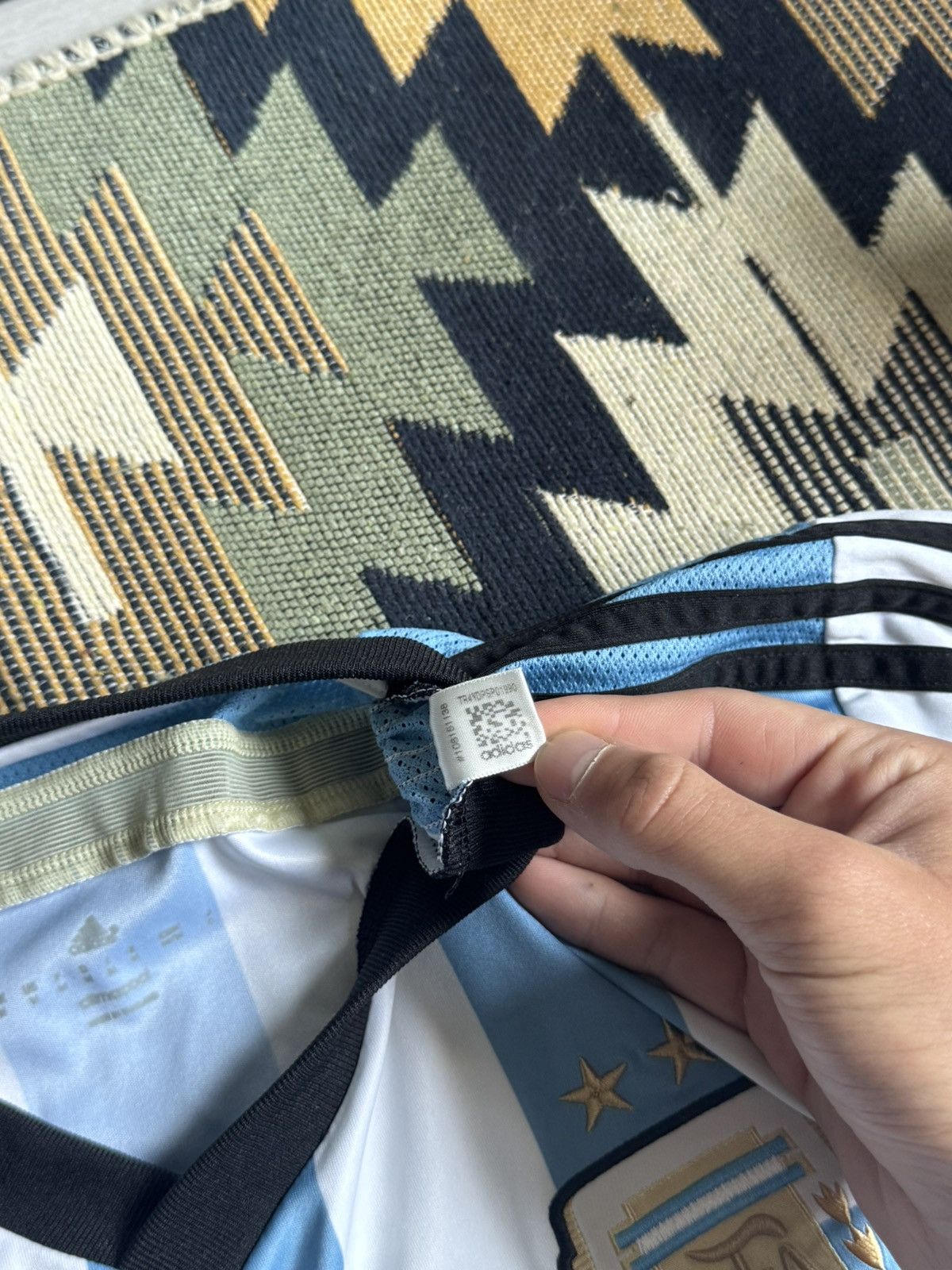 Adidas Vintage Adidas Argentina 2013/15 Blockcore Home Jersey Size US M / EU 48-50 / 2 - 13 Thumbnail