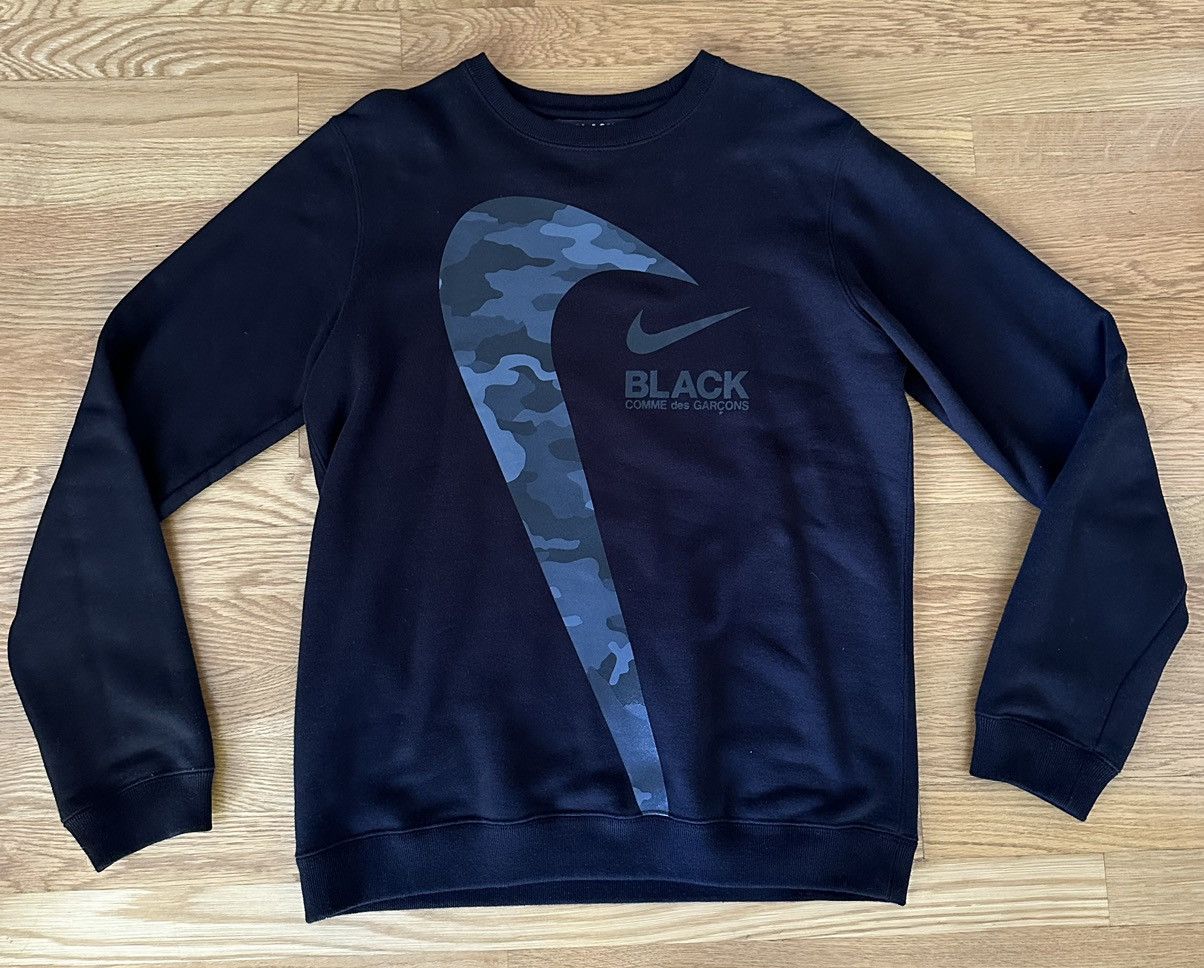 Comme des Garcons Black × Nike Nike x CDG Comme des Garçons Black crewneck sweater Size US M / EU 48-50 / 2 - 1 Thumbnail