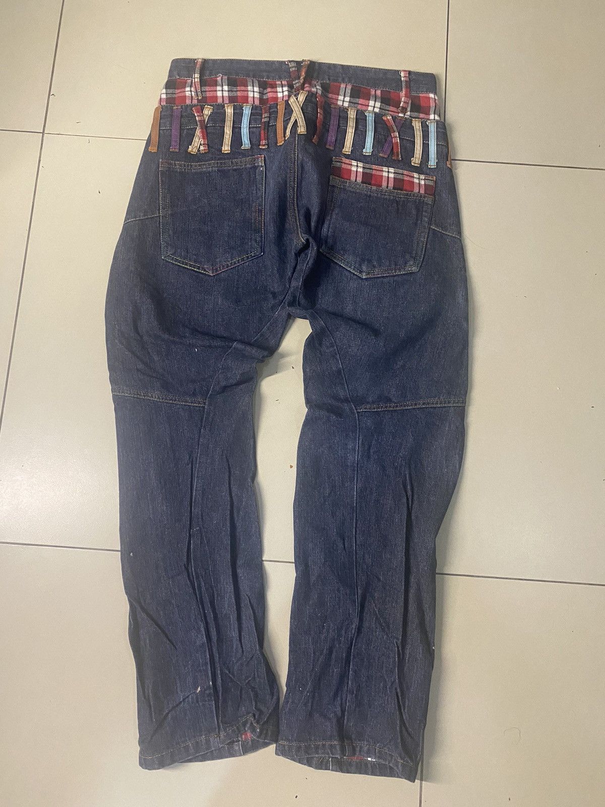Japanese Brand × Vintage Vintage NYLAUS Double Waist Denim Size US 32 / EU 48 - 2 Thumbnail