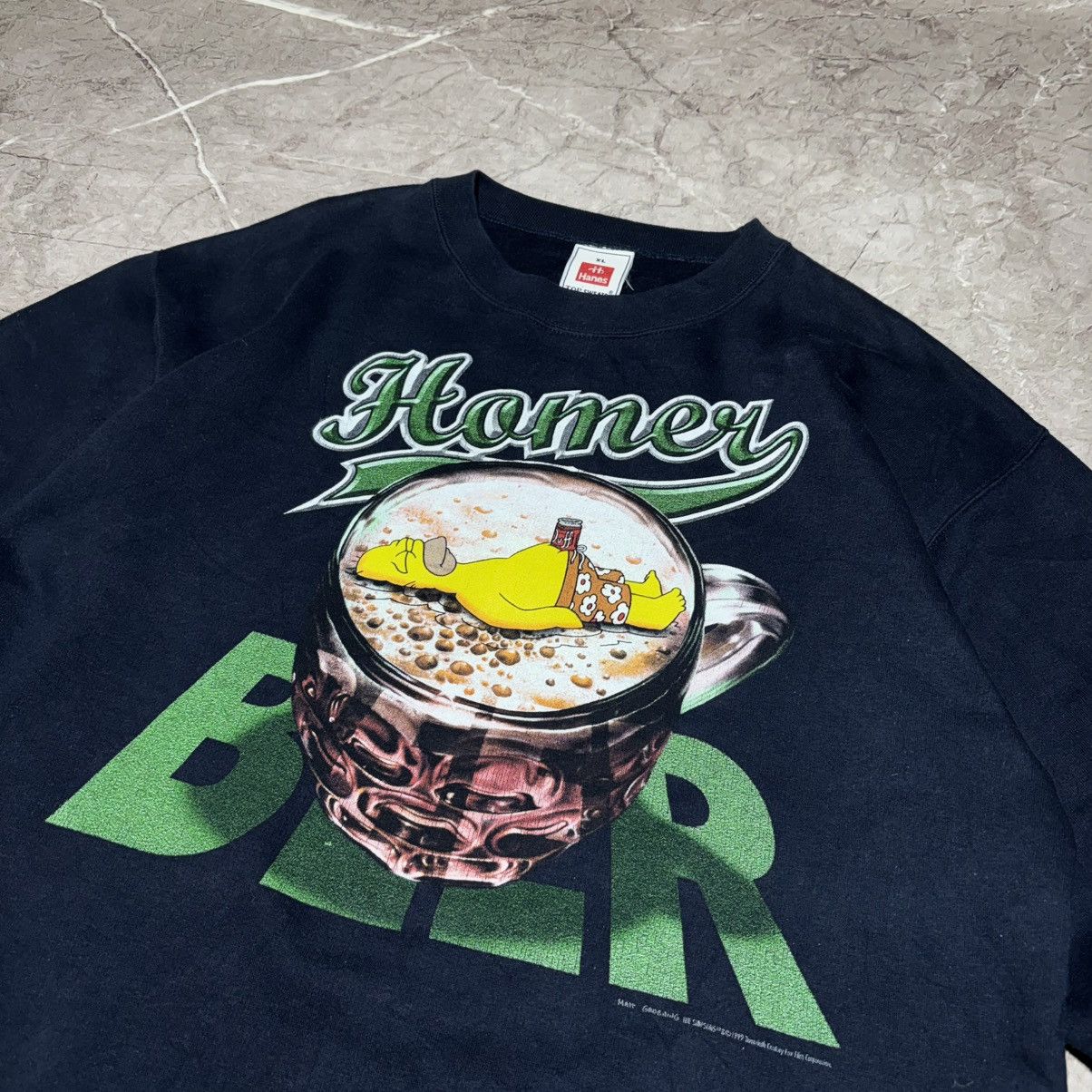 Vintage Sweatshirt The Simpsons Homer Beer 1999 years size XL Size US XL / EU 56 / 4 - 2 Thumbnail