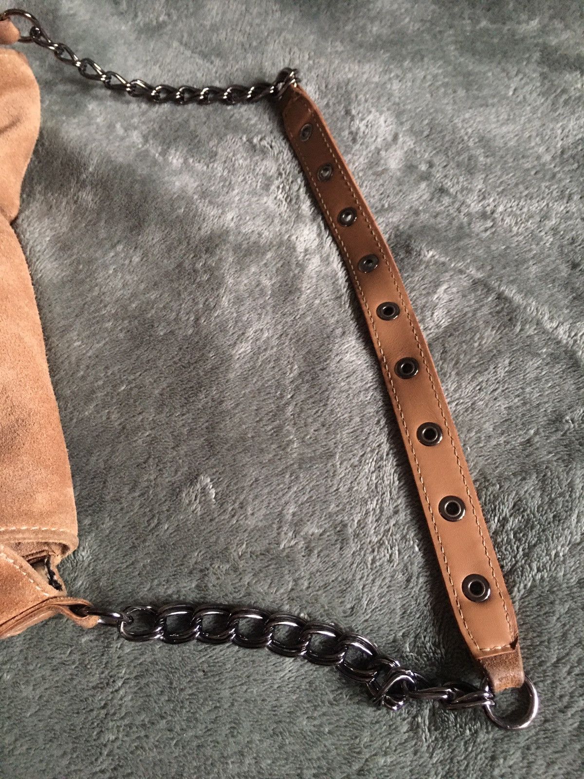 Longchamp Longchamp Paris Rocks Folk Suede Chain Flap Shoulder Bag Size ONE SIZE - 16 Thumbnail