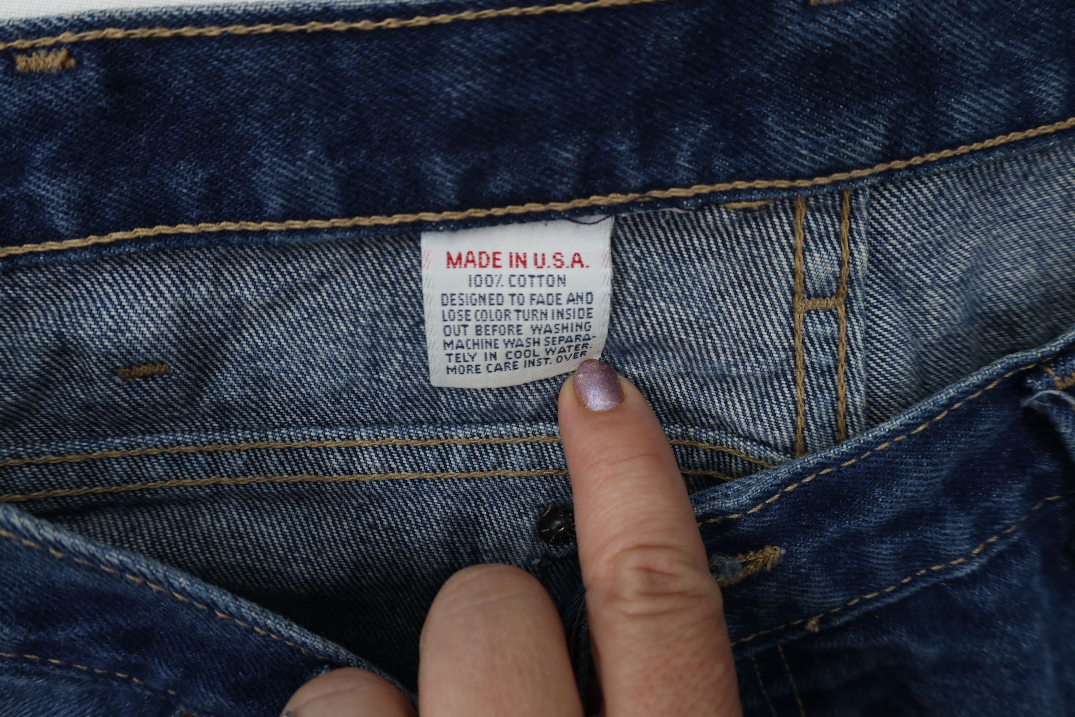 Calvin Klein Vintage 80s 90s Calvin Klein Wide Leg Denim Jeans Cotton USA Size US 36 / EU 52 - 10 Thumbnail