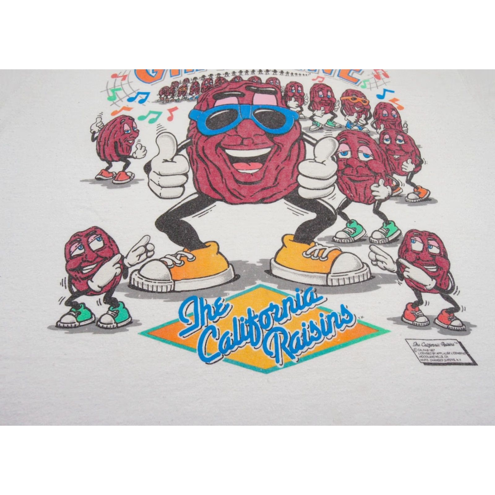 Changes VINTAGE California Raisins Shirt Mens XL White Graphic Tee 80s Cartoon Music Size US XL / EU 56 / 4 - 5 Thumbnail