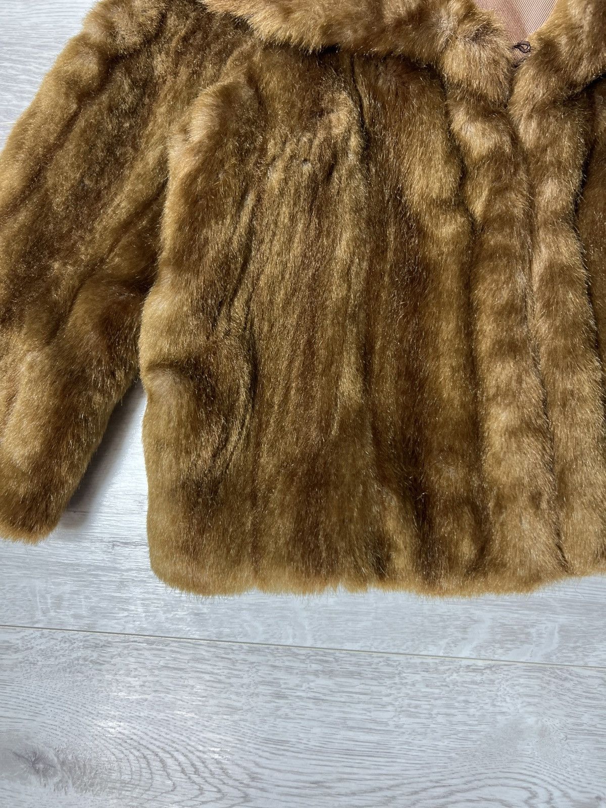 Sandro Sandro Paris Faux Fur Cropped Jacket Brown Short Coat Size M Size M / US 6-8 / IT 42-44 - 9 Thumbnail