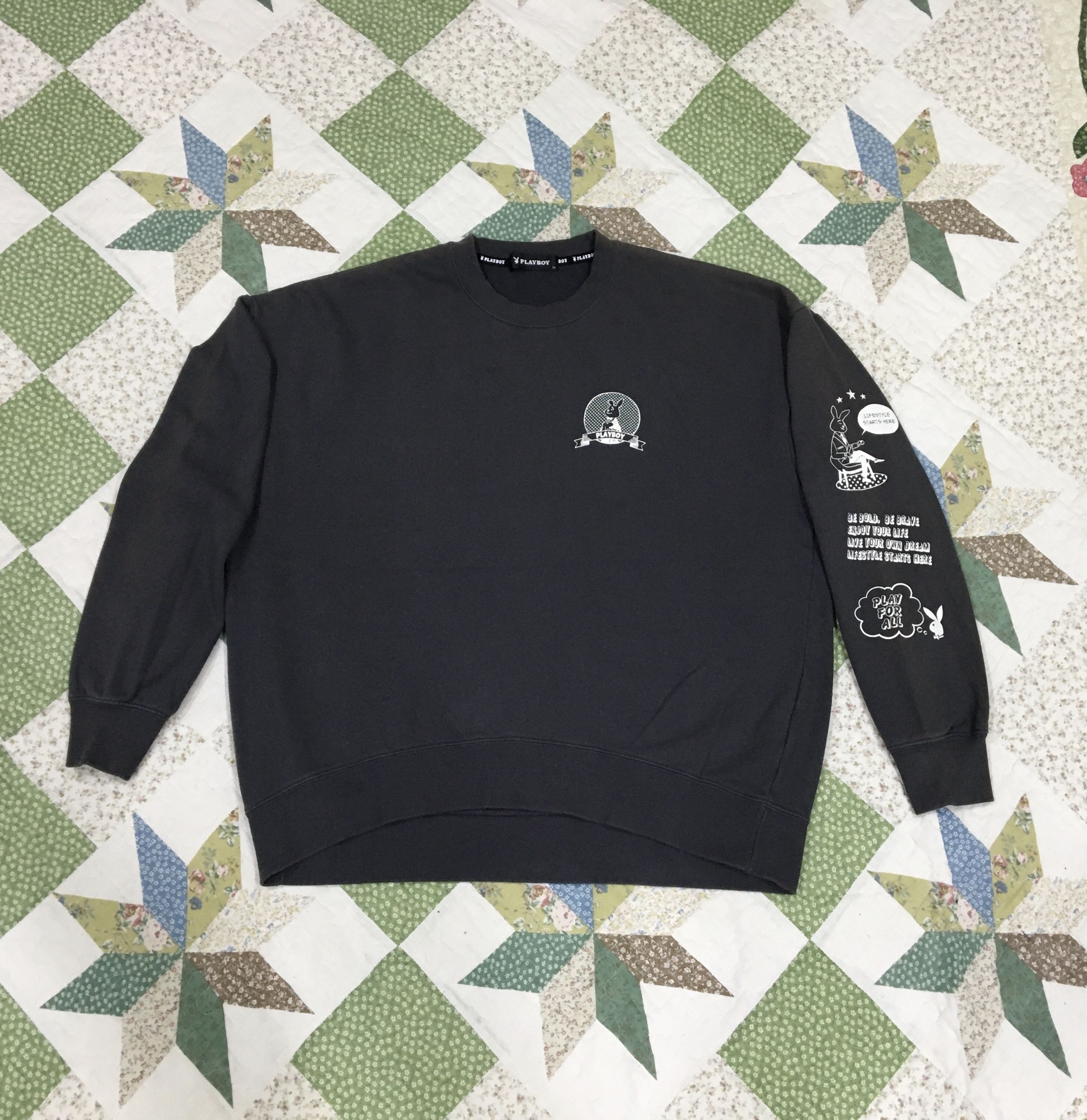 Playboy Playboy Crewneck Sweatshirt Size L / US 10 / IT 46 - 2 Thumbnail