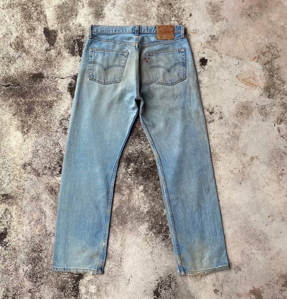 Levi's Vintage Clothing VINTAGE 00S LEVIS 501 DISTRESSED DENIM W32X29"(J09-03) Size US 32 / EU 48 - 3 Thumbnail