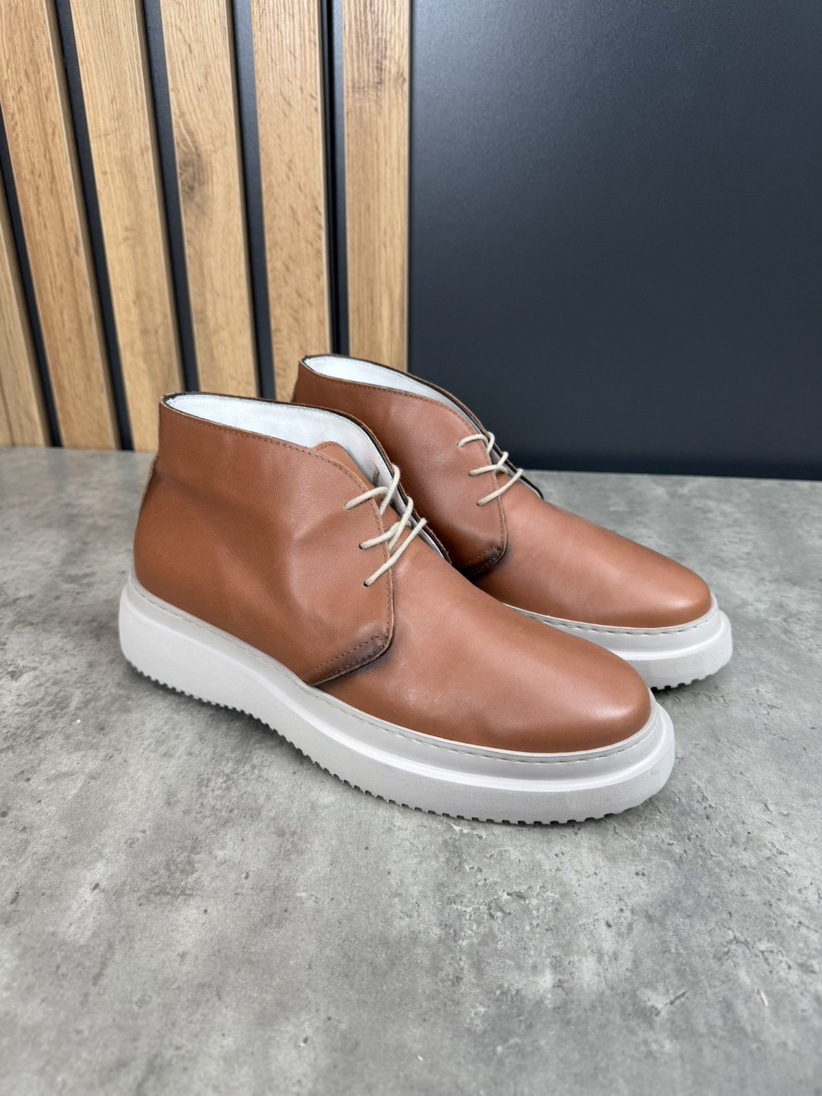 Moreschi Moreschi Leather Desert Boots Brown Size 41 Size US 8 / EU 41 - 3 Thumbnail