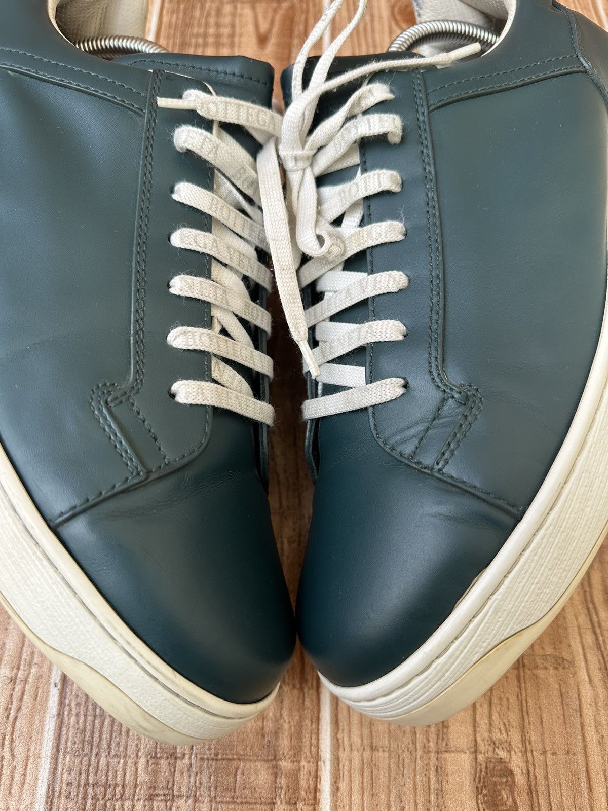 Bottega Veneta Bottega Veneta Jade Green Bolt Low Top Sneaks Size US 11 / EU 44 - 7 Thumbnail