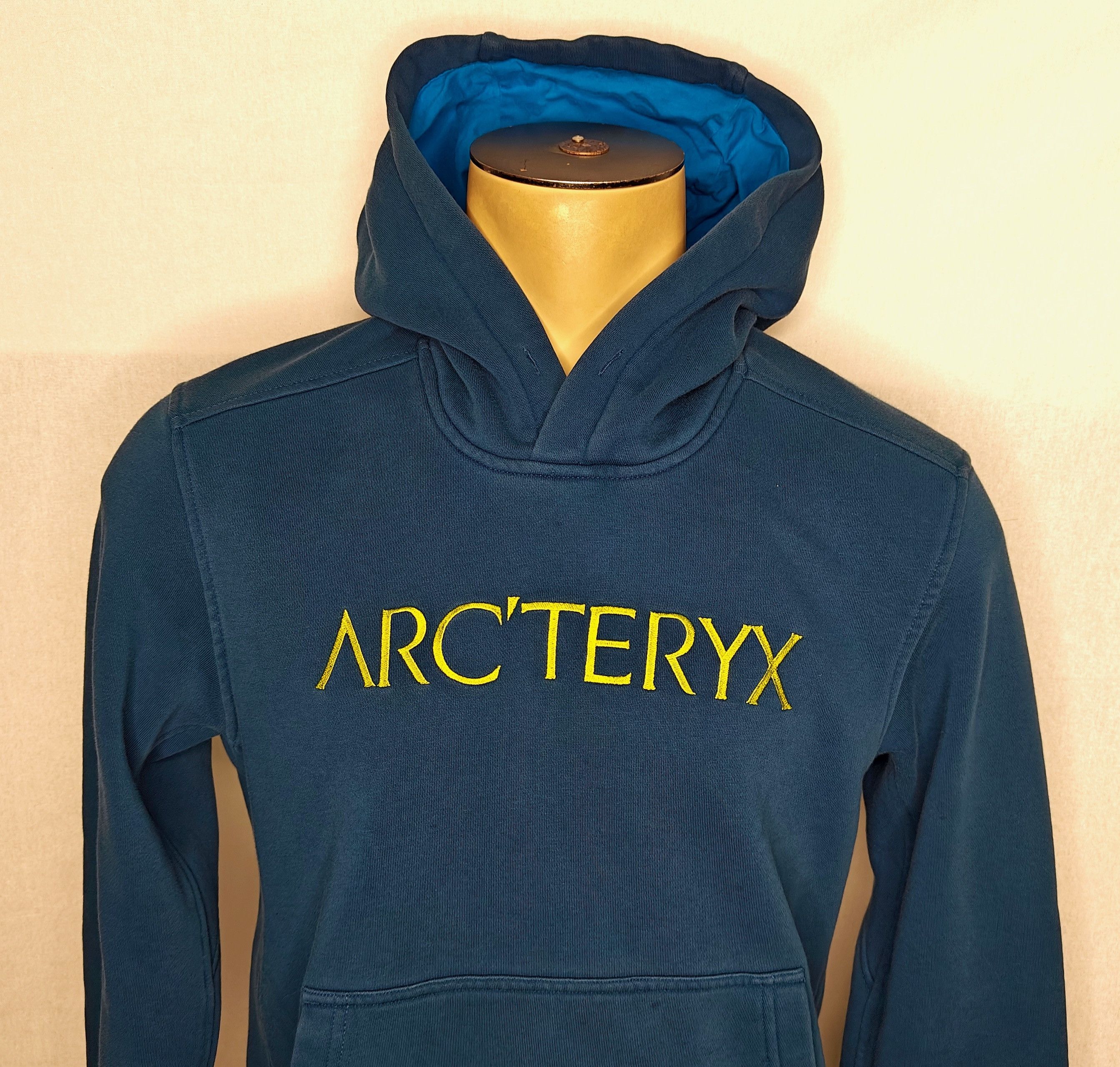 Arc'teryx 2015 Arcteryx blue spellout logo pullover hoodie sweatshirt Size US M / EU 48-50 / 2 - 2 Thumbnail