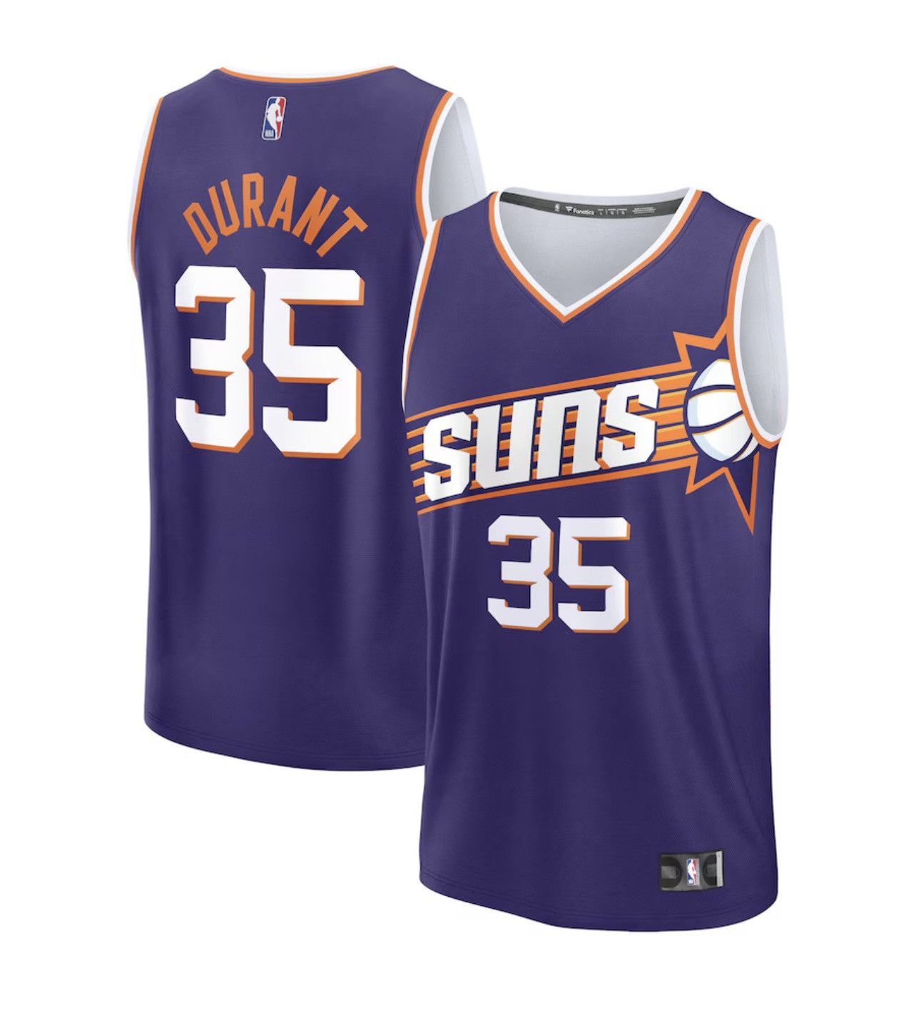 NBA Size L Kevin Durant Phoenix Suns Fanatics Fast Break Jersey Size US L / EU 52-54 / 3 - 1 Thumbnail