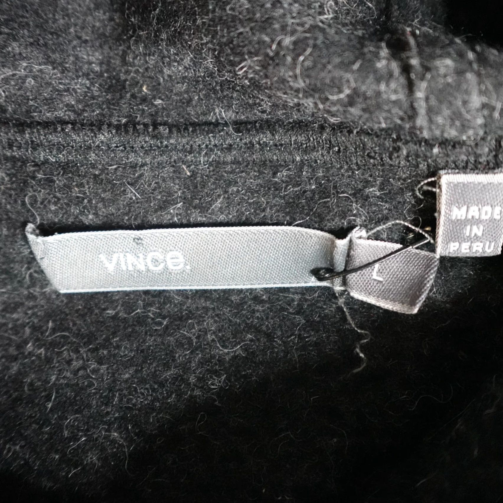 Vince Vince Jacket Mens L Gray Bomber Jacket Wool Nylon Alpaca Button Zip 80s Designer Casual Winter Spring Fall Satin Size US L / EU 52-54 / 3 - 6 Thumbnail