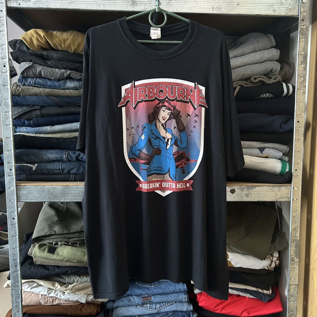 Band Tees Vintage Airborne 2017 Big Graphic Logo Rock band tee size2XL Size US XXL / EU 58 / 5 - 1 Thumbnail