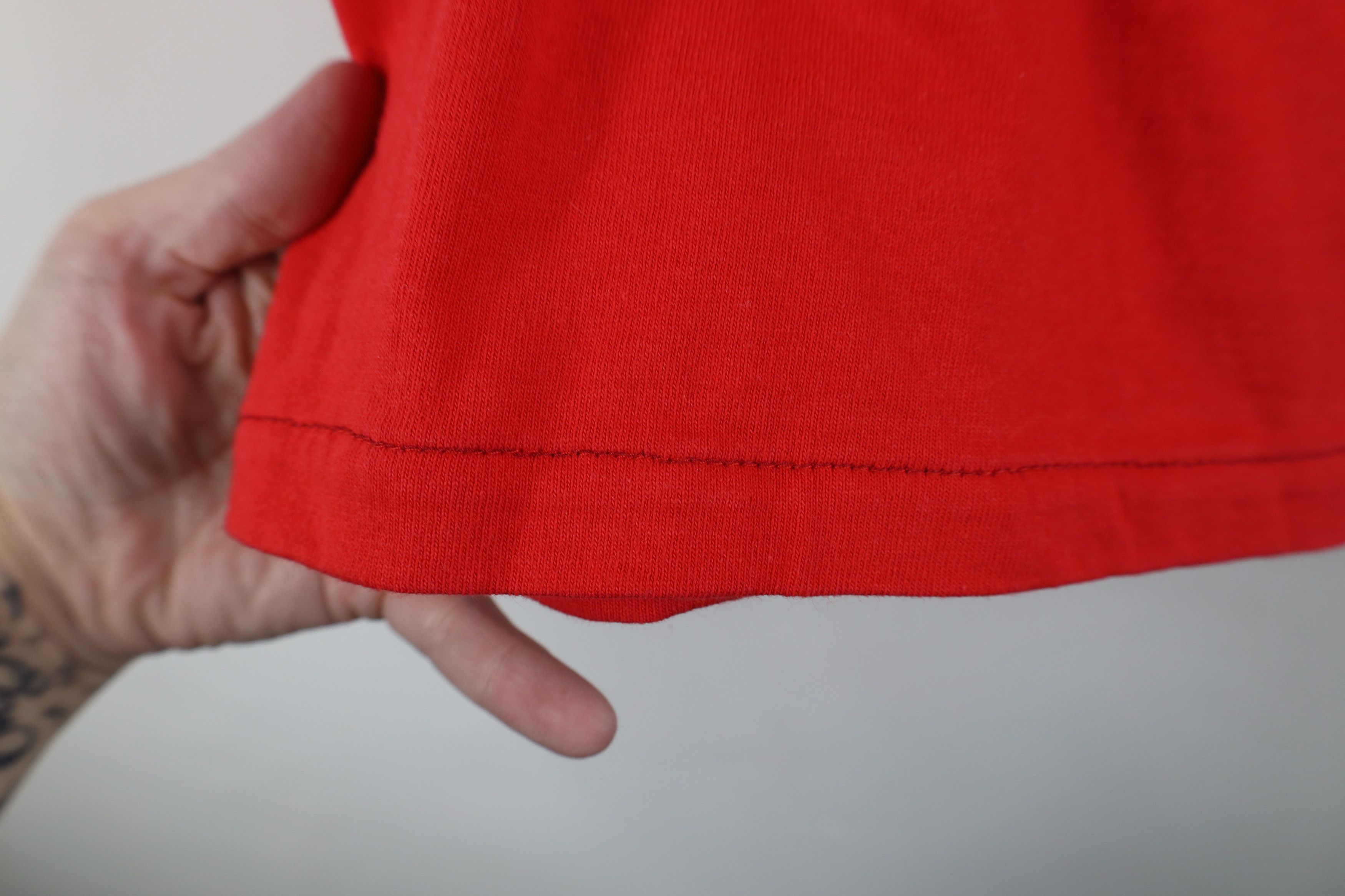 Coca Cola Vintage 90s Coca Cola Spell Cropped T-Shirt Red Cotton USA Size L / US 10 / IT 46 - 8 Thumbnail