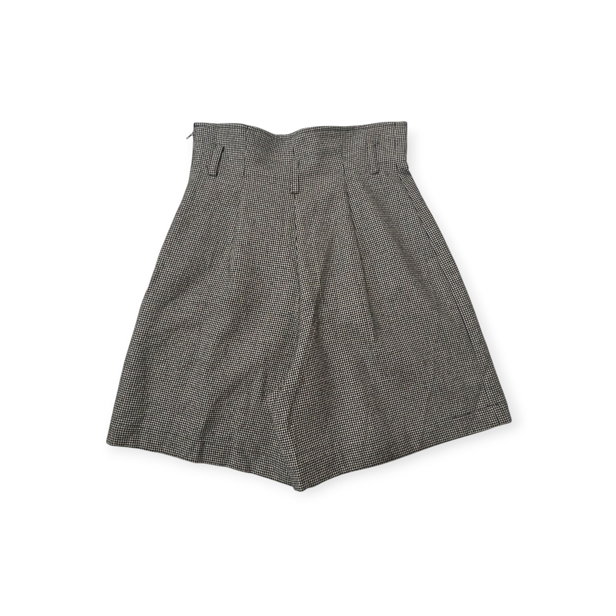 Comme des Garcons COMME DES GARÇONS Tricot Black/White Houndstooth Wool Short Size 25" / US 0 / IT 36 - 9 Thumbnail