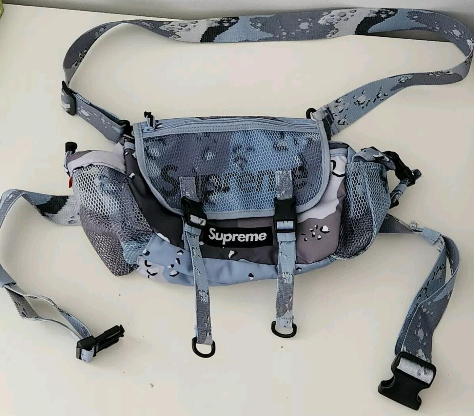 Supreme SS20 Supreme Cordura Waist Bag Blue Chocolate Chip Camo
