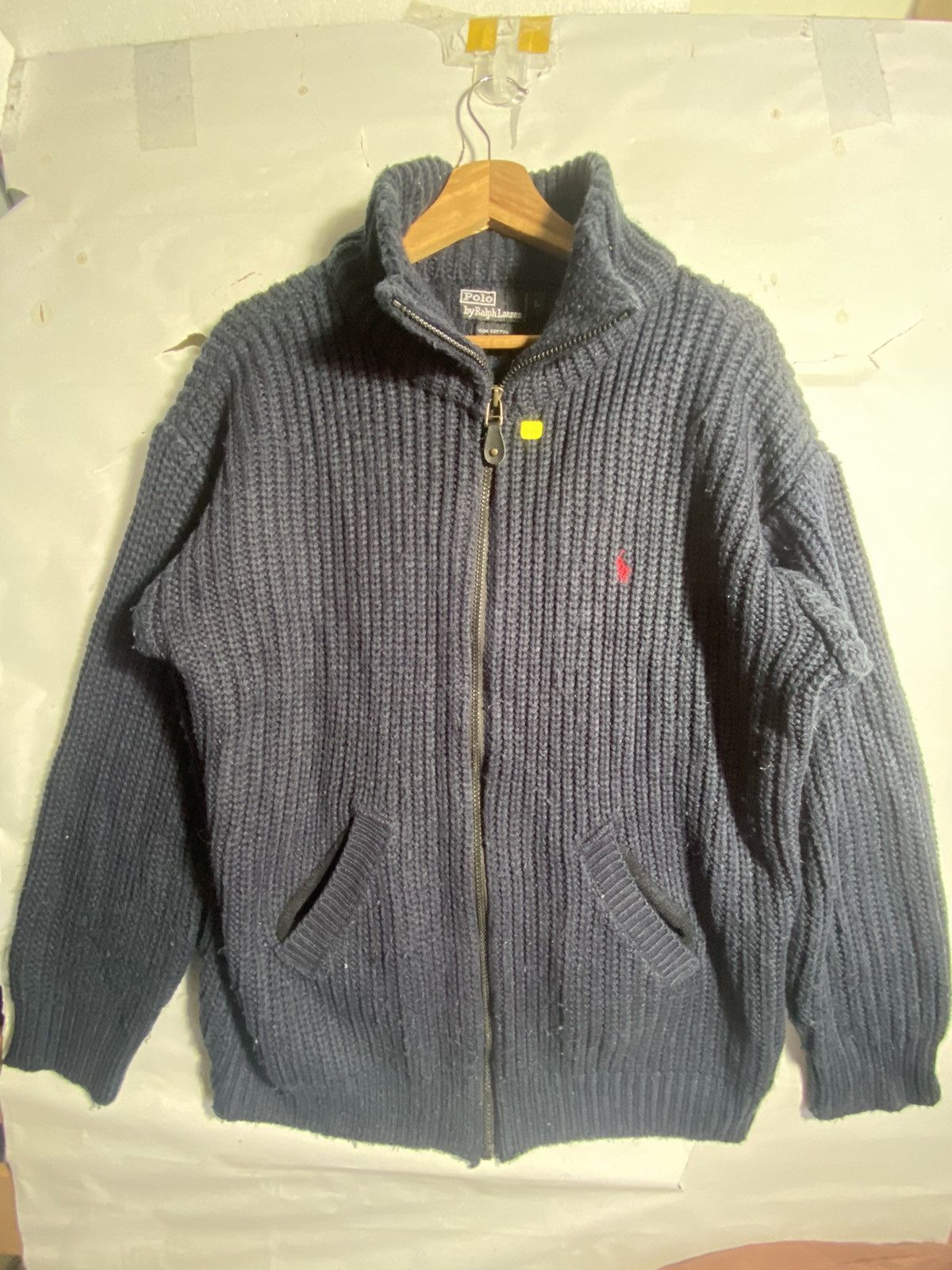 Homespun Knitwear Polo vintage zipper knitwear Size US L / EU 52-54 / 3 - 1 Thumbnail
