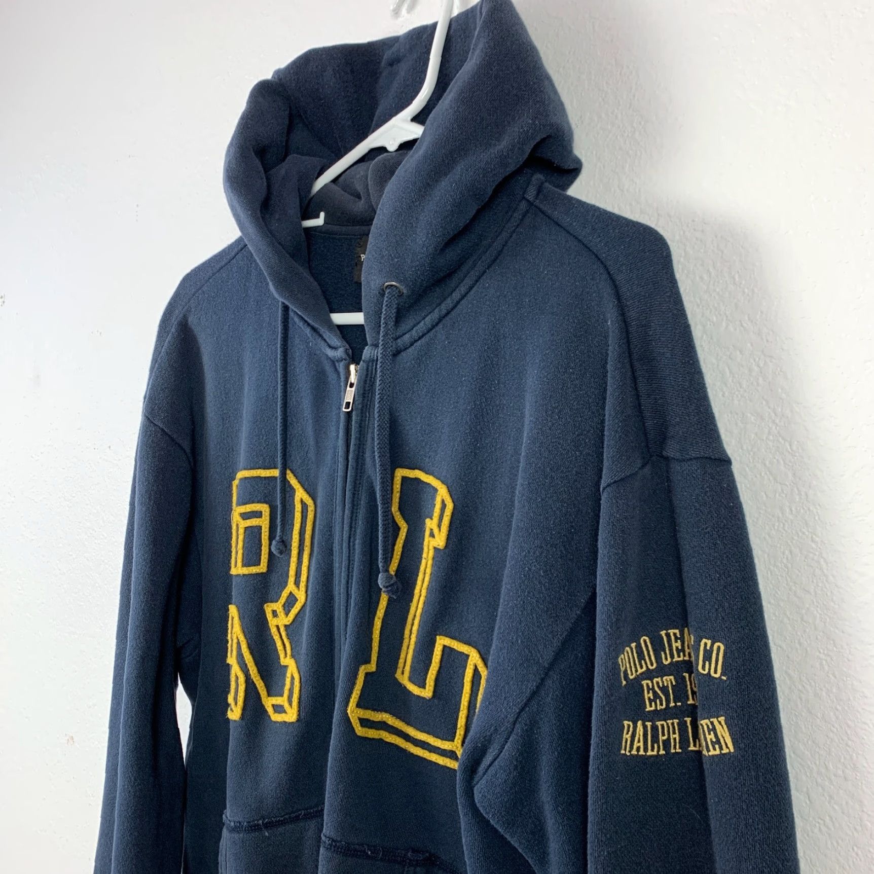Polo Ralph Lauren Polo Ralph Lauren Full Zip Hoodie Navy Medium Mens Shirt Size US M / EU 48-50 / 2 - 2 Thumbnail