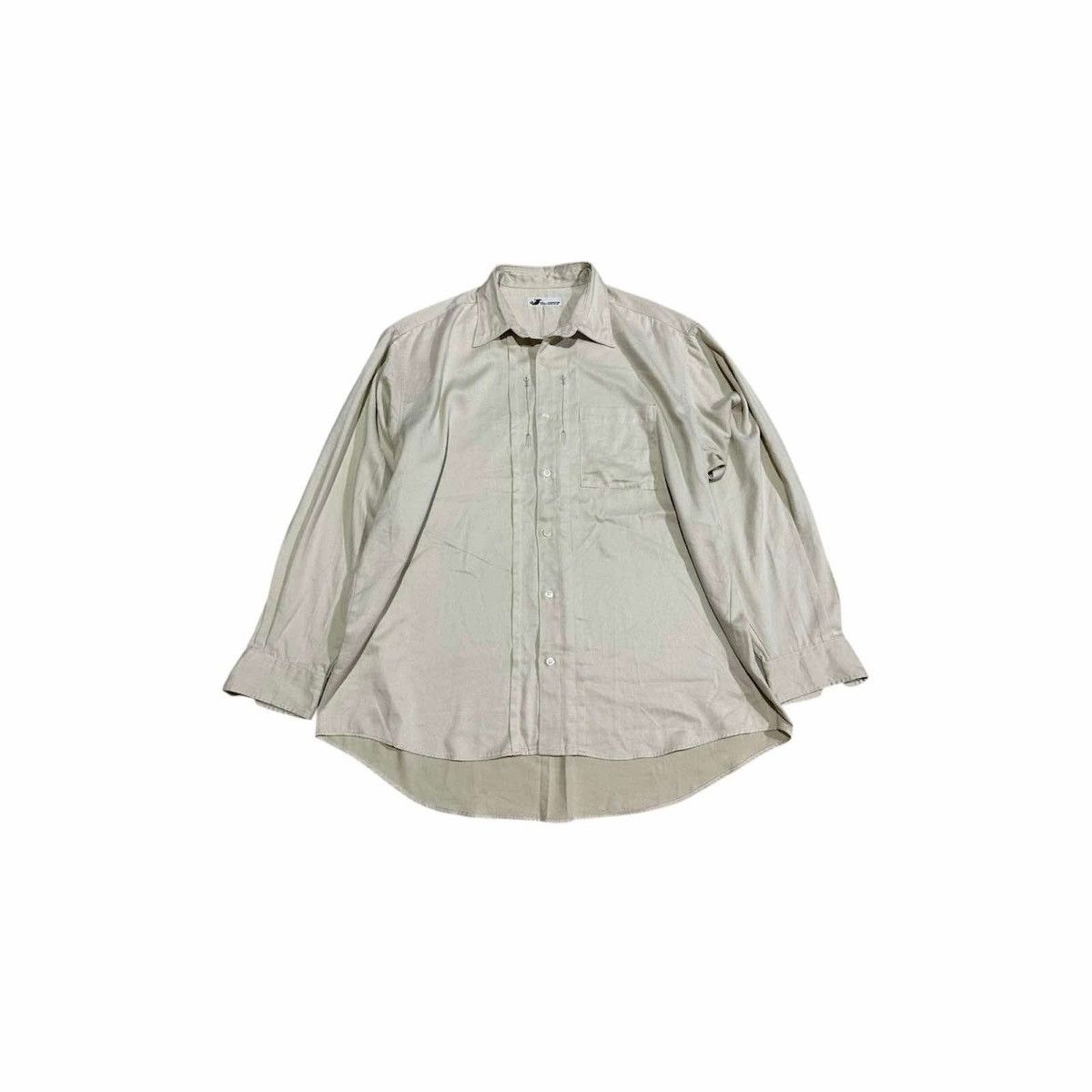 Issey Miyake × Japanese Brand × Mr. Junko 🔥Vintage Mr.Junko Trident Embroidered Shirt Long Sleeve Size US XL / EU 56 / 4 - 5 Thumbnail