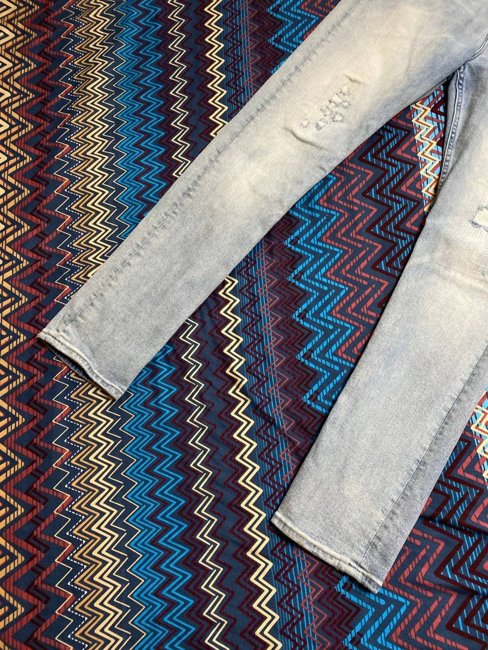 Allsaints Distressed Jeans blue Allsaints size 34 Vintage streetwear Size 34" / US 12 / IT 48 - 6 Thumbnail