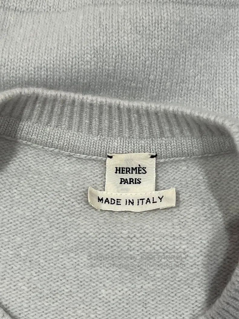 Hermes Hermes Athleisure style twillaine silk cashmere crewneck s Size XS / US 0-2 / IT 36-38 - 4 Thumbnail