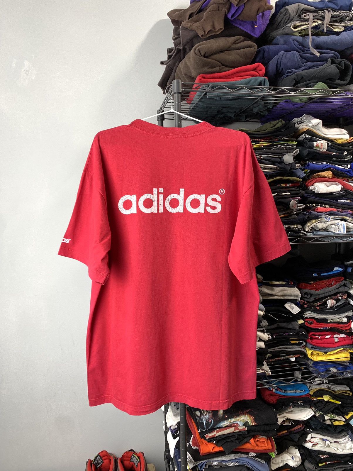 Adidas 80-90’s RARE! Vintage Adidas T Shirt Center Logo Size US XL / EU 56 / 4 - 8 Thumbnail
