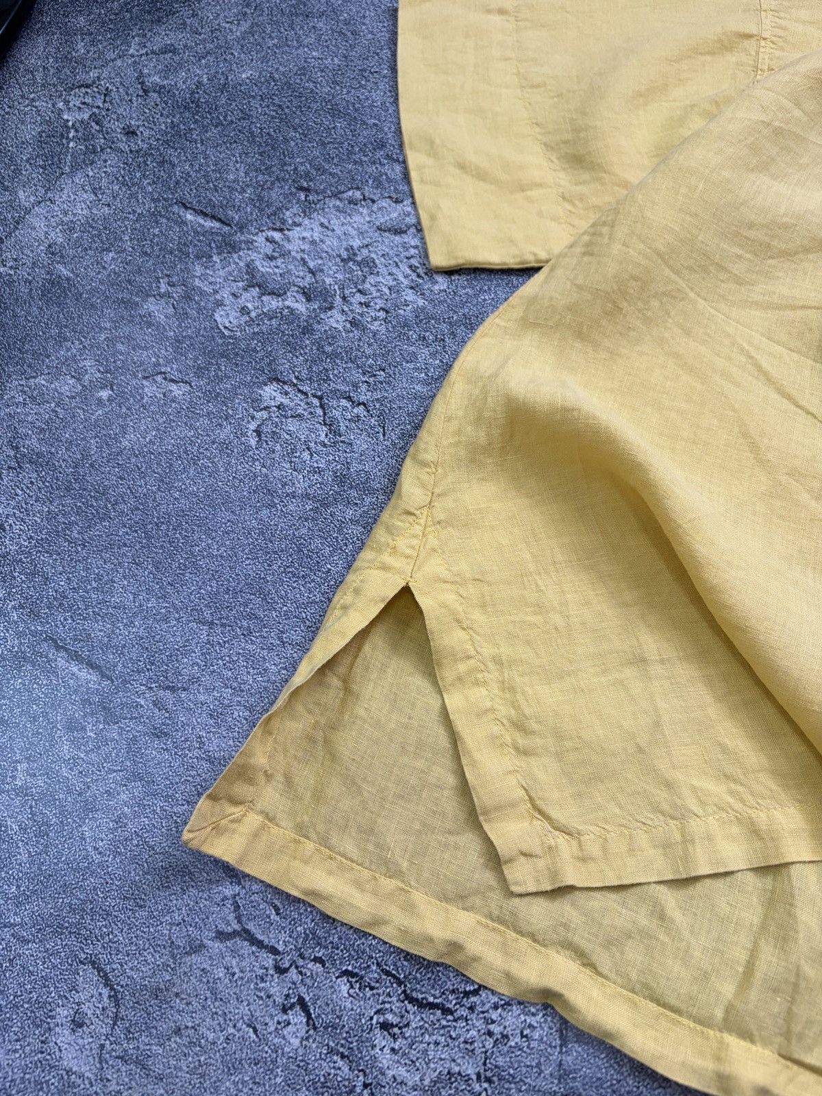 OSKA OSKA Yellow 100% Linen Oversized Boxy Shirt Blouse 3 L/XL Size L / US 10 / IT 46 - 12 Thumbnail