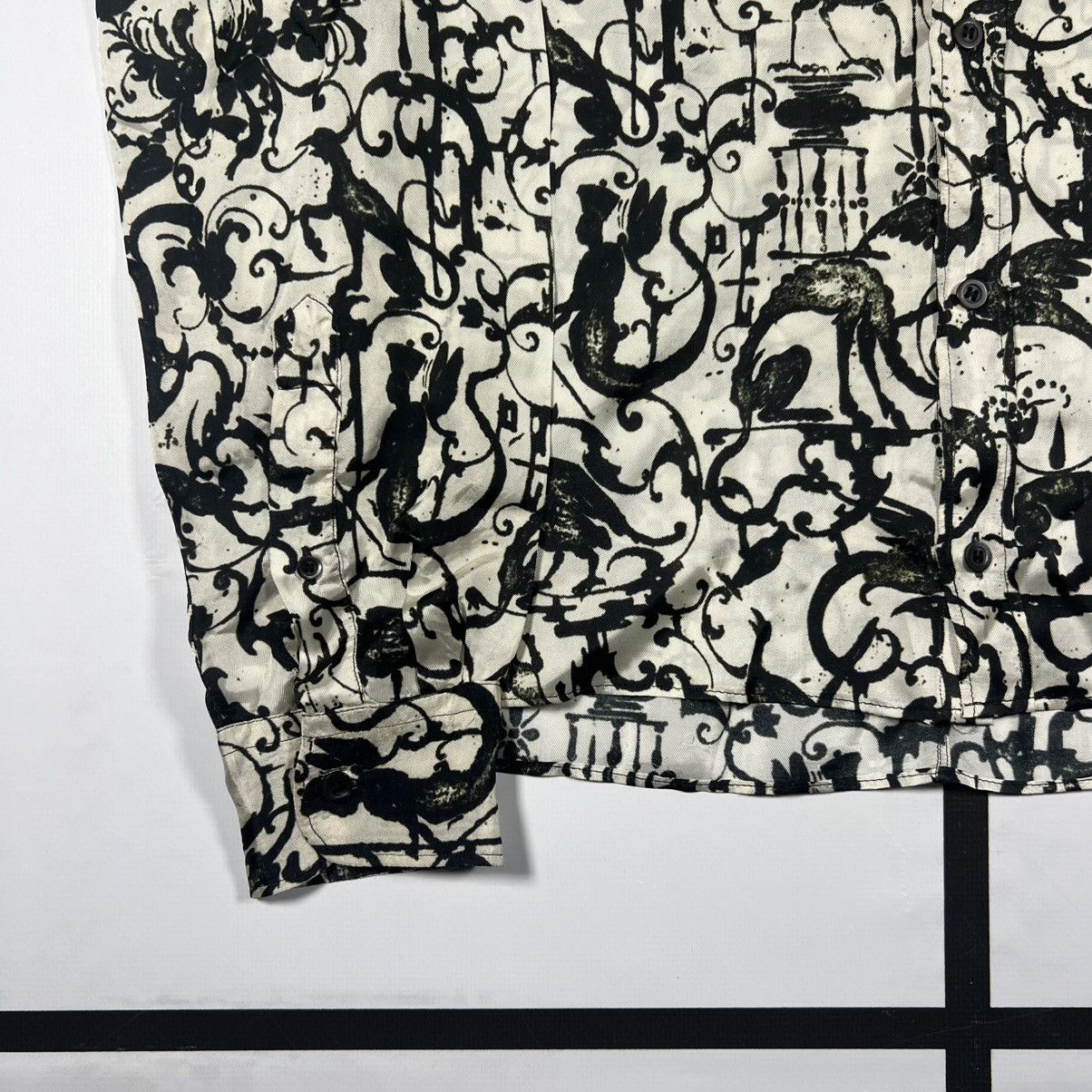 Dries Van Noten |[ SS17 Dries Van Noten Printed Viscose Button Up Shirt ]| Size US M / EU 48-50 / 2 - 4 Thumbnail