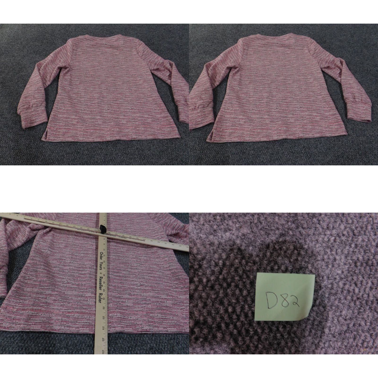 Talbots Talbots Sweater Womens Large Pink Gray Pullover Crewneck Long Sleeve Casual Top Size L / US 10 / IT 46 - 8 Thumbnail
