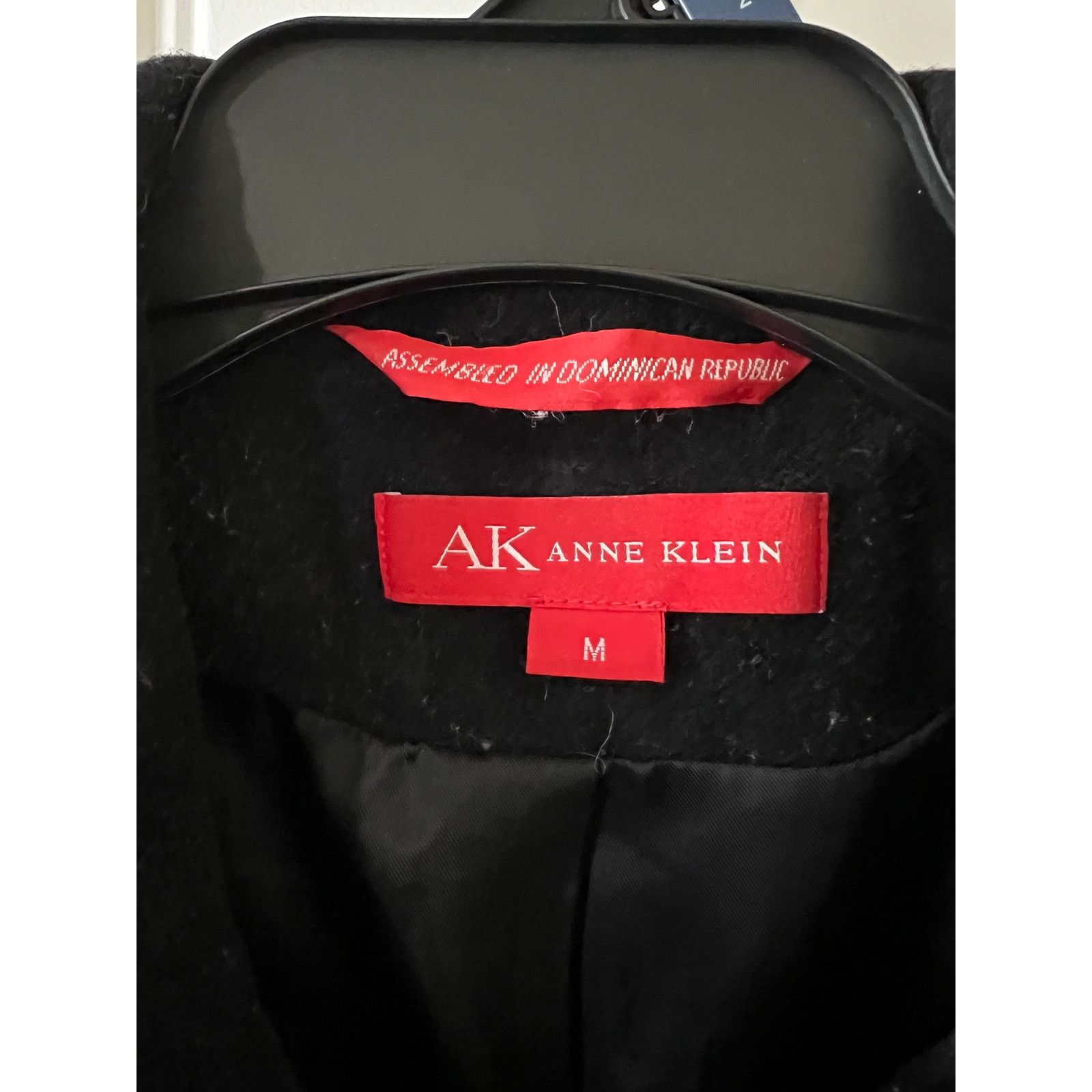 Anne Klein USED Classic Notched lapels Thick Double Breasted Coat Black Size M / US 6-8 / IT 42-44 - 9 Thumbnail