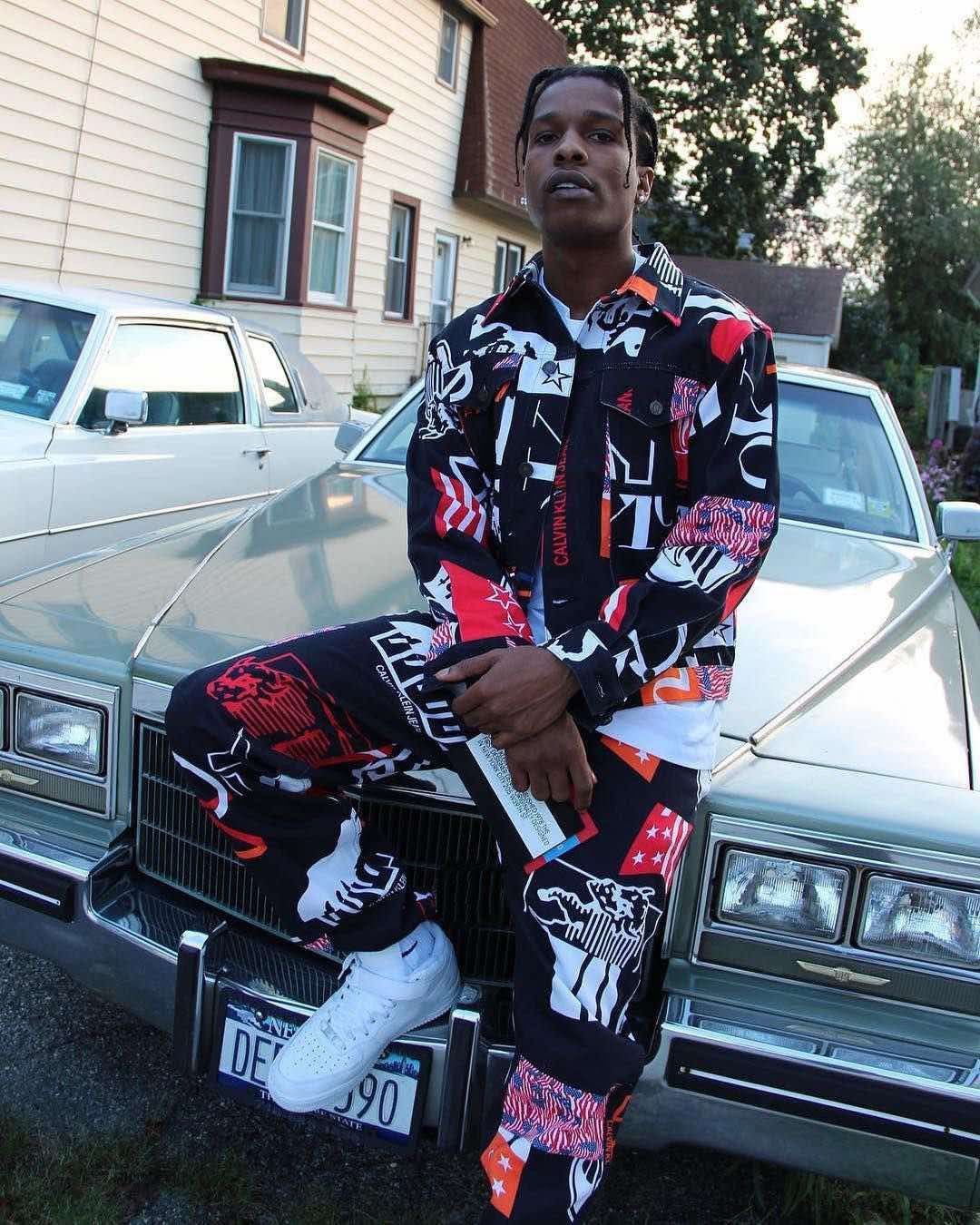 Calvin Klein 205W39NYC Calvin Klein 205W39NYC ALLOVER PRINTED STRAIGHT JEANS BLACK Size US 32 / EU 48 - 1 Thumbnail