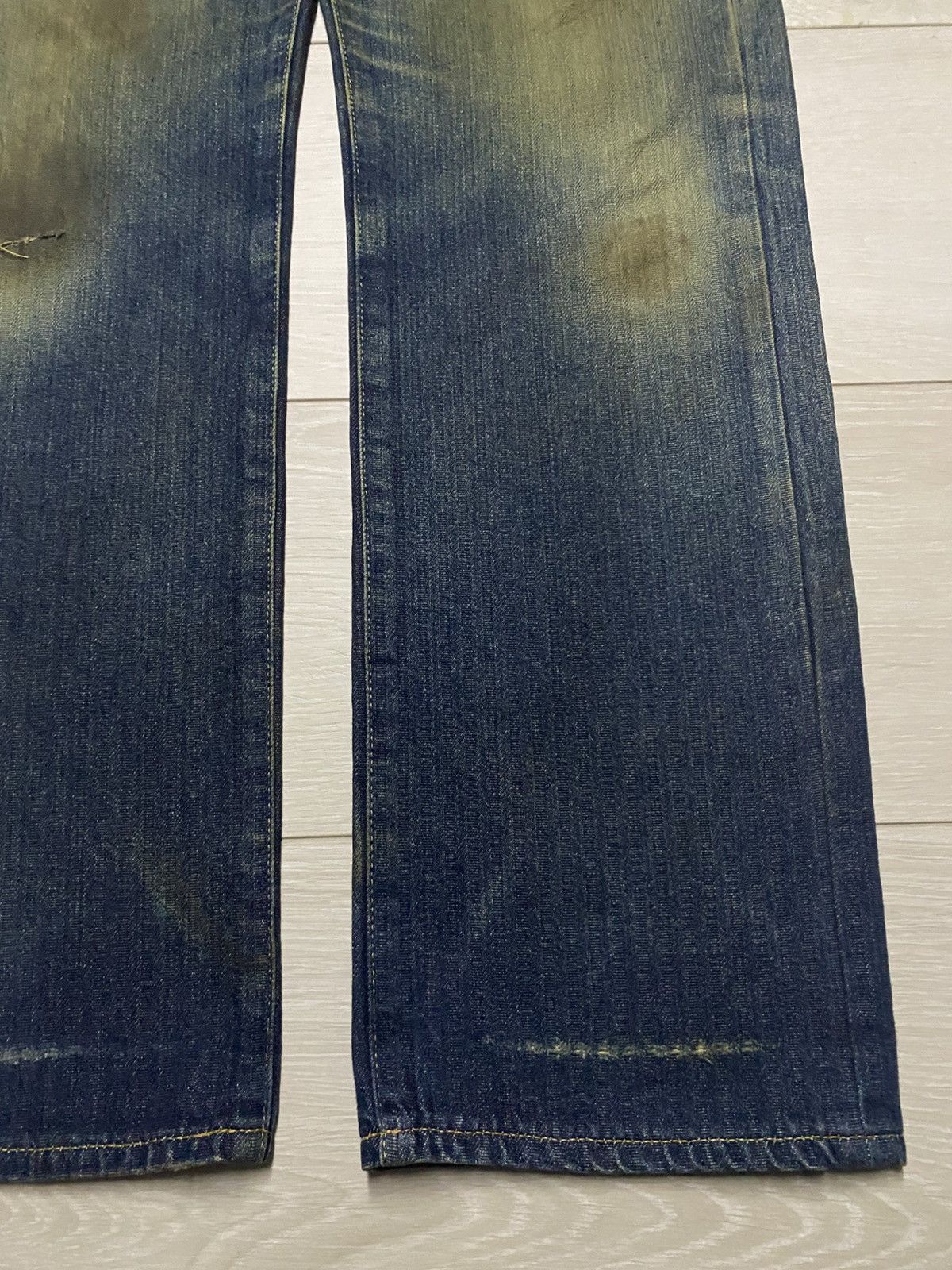 Martine Rose × Tommy Jeans Vintage Tommy Japan Mud Wash Distressed Loose Jeans Size US 32 / EU 48 - 10 Thumbnail