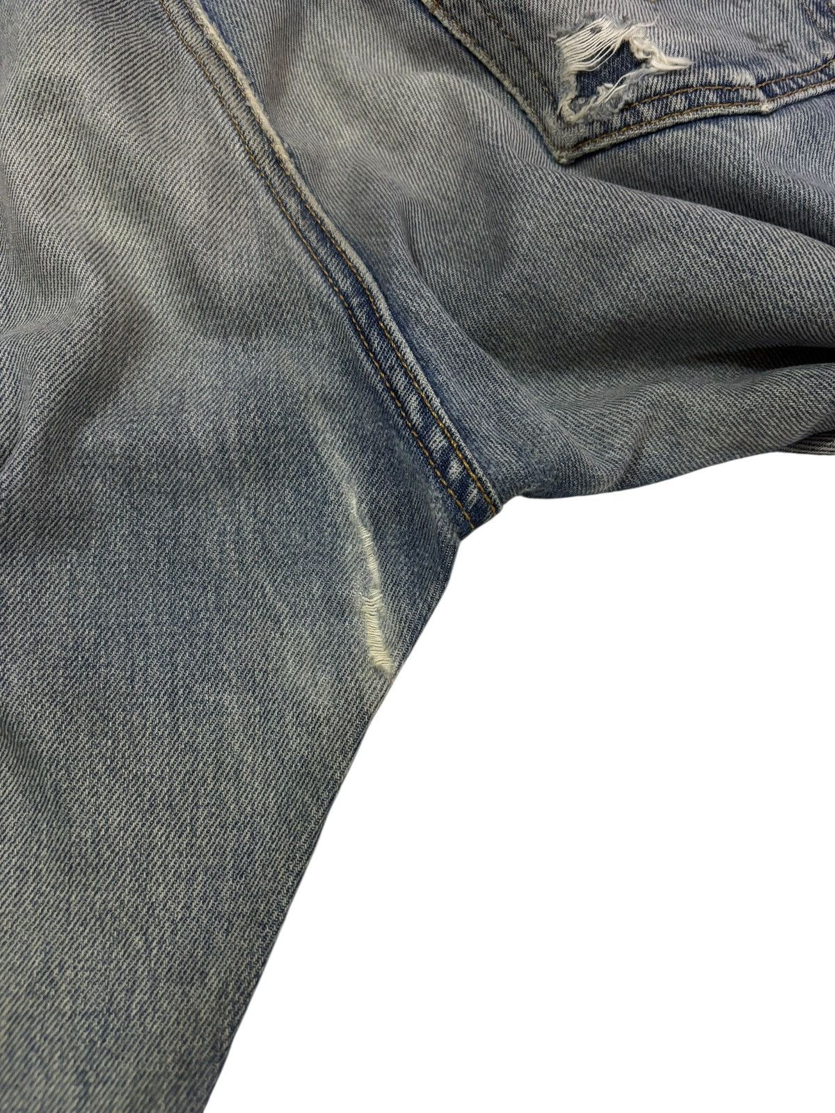 Levi's Vtg 90s Levis 501 Distressed Jeans Size US 30 / EU 46 - 9 Thumbnail
