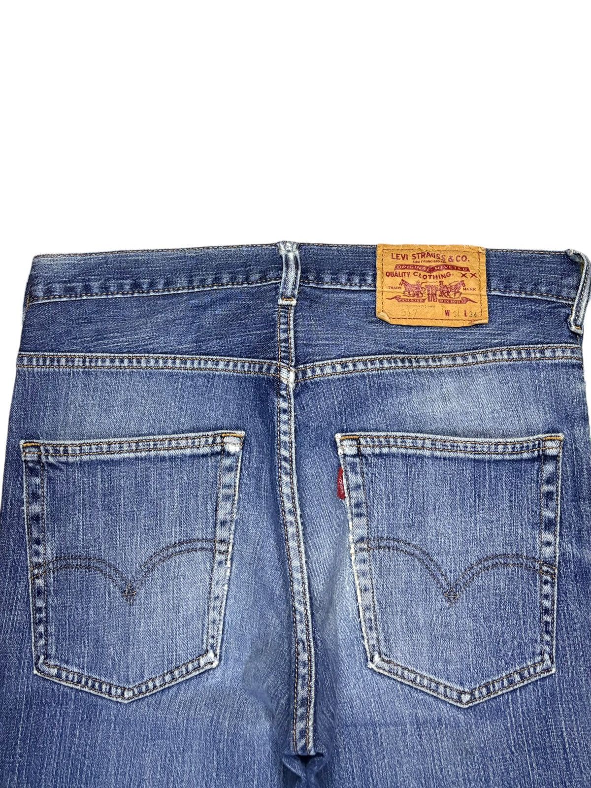 Levi's × Levi's Vintage Clothing Vintage 90s Levis 517 Faded Wash Distressed Flare Jeans Size US 30 / EU 46 - 8 Thumbnail