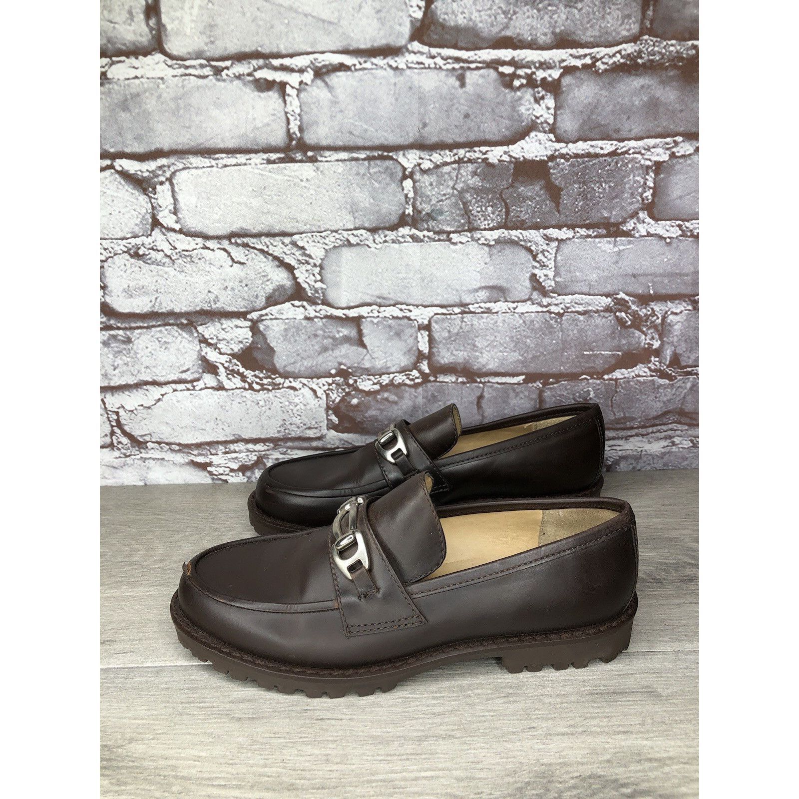 Kenneth Cole Kenneth Cole VTG Horsebit Brown Leather Lug Sole Loafers Dre Size US 6.5 / IT 36.5 - 19 Thumbnail