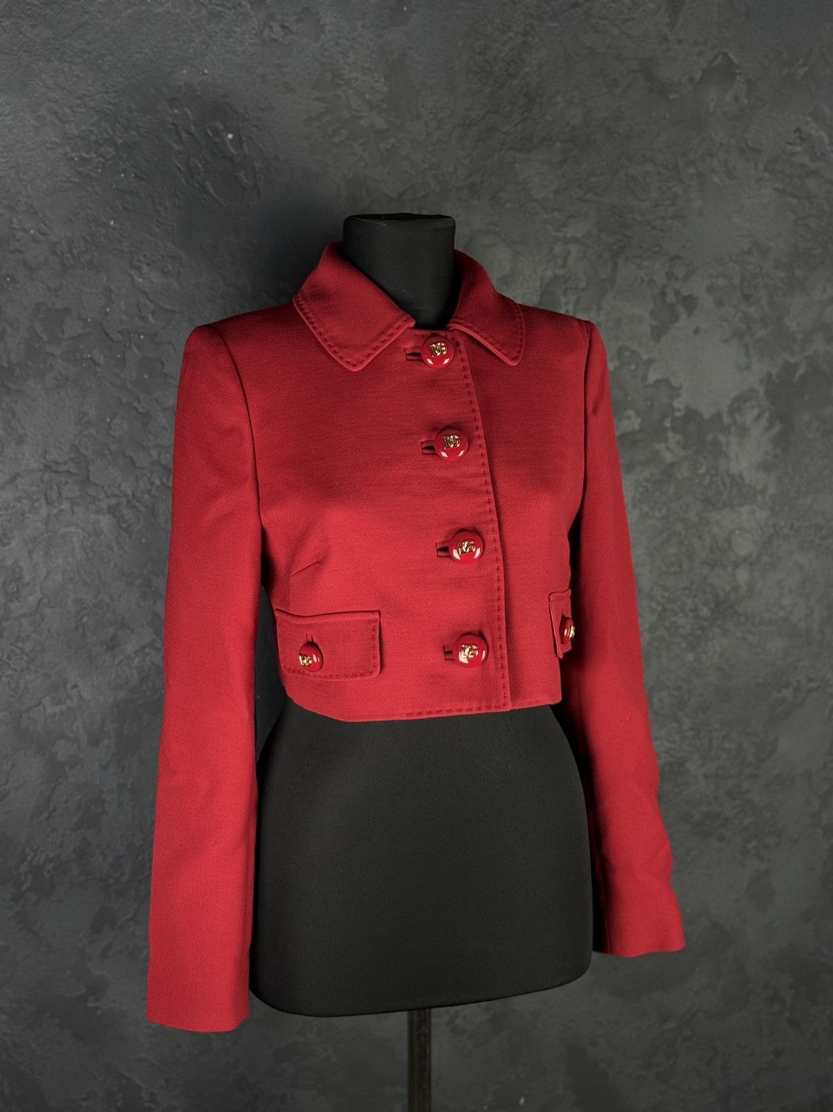 Dolce & Gabbana DOLCE & GABBANA Cropped Wool Jacket Size M / US 6-8 / IT 42-44 - 2 Thumbnail
