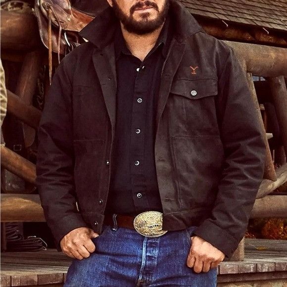 Other NEW YELLOWSTONE RIP WHEELER BLACK JACKET SZ EXTRA LARGE XL Size US XL / EU 56 / 4 - 1 Thumbnail