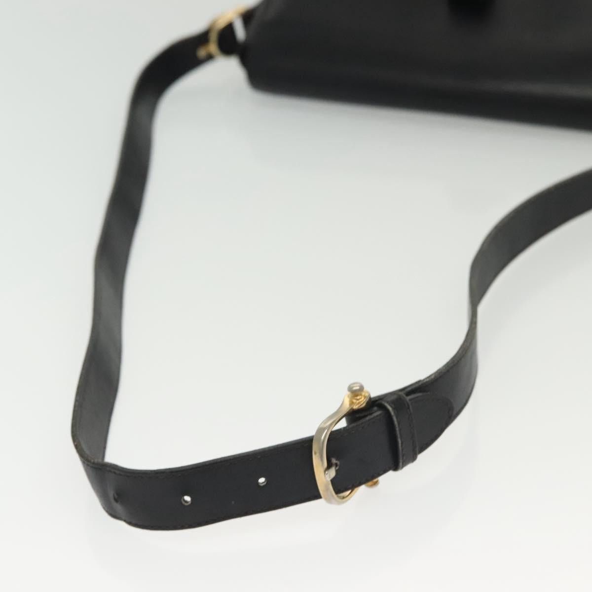 Celine CELINE Shoulder Bag Leather Navy Gold Size ONE SIZE - 9 Thumbnail