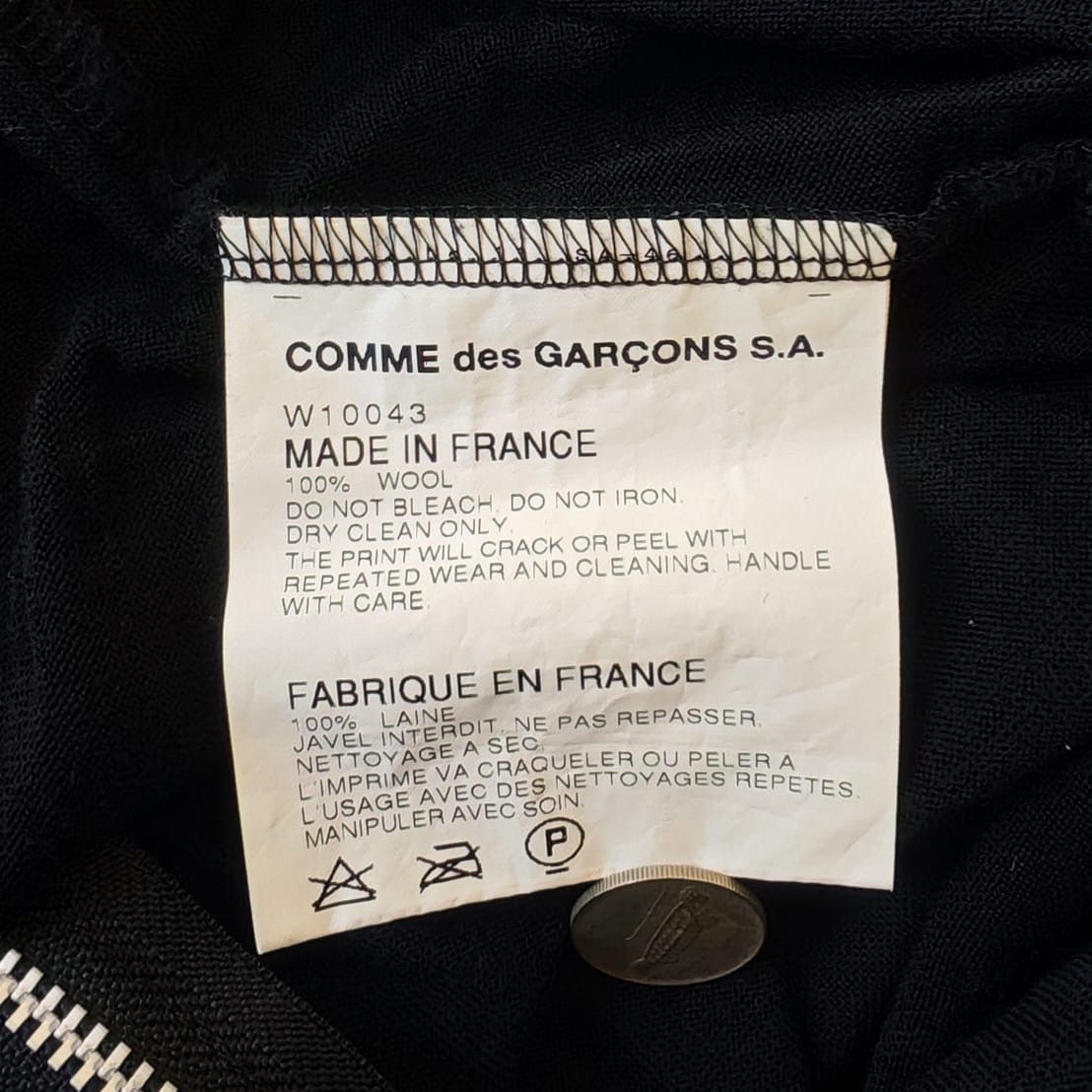 Comme des Garcons × Comme des Garcons SHIRT × Japanese Brand RARE COMME DES GARCONS DESTROY SHIRTS ZIPPED JACKET Size US S / EU 44-46 / 1 - 10 Thumbnail