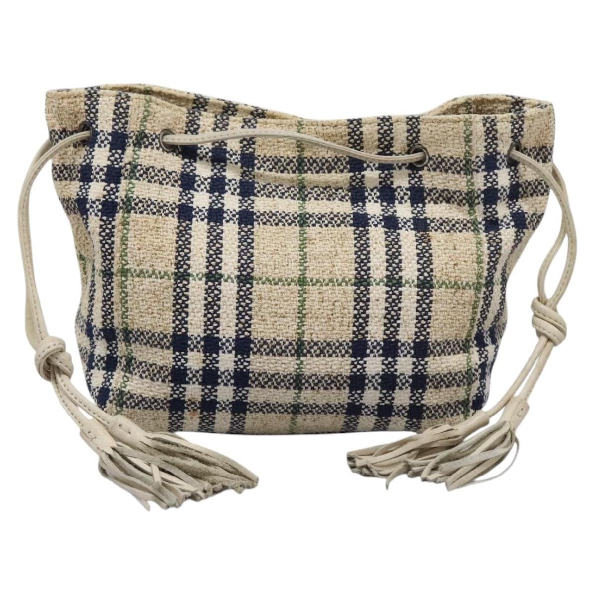 Burberry Nova Check Beige Canvas Handbag (Pre-Owned) Size ONE SIZE - 1 Thumbnail
