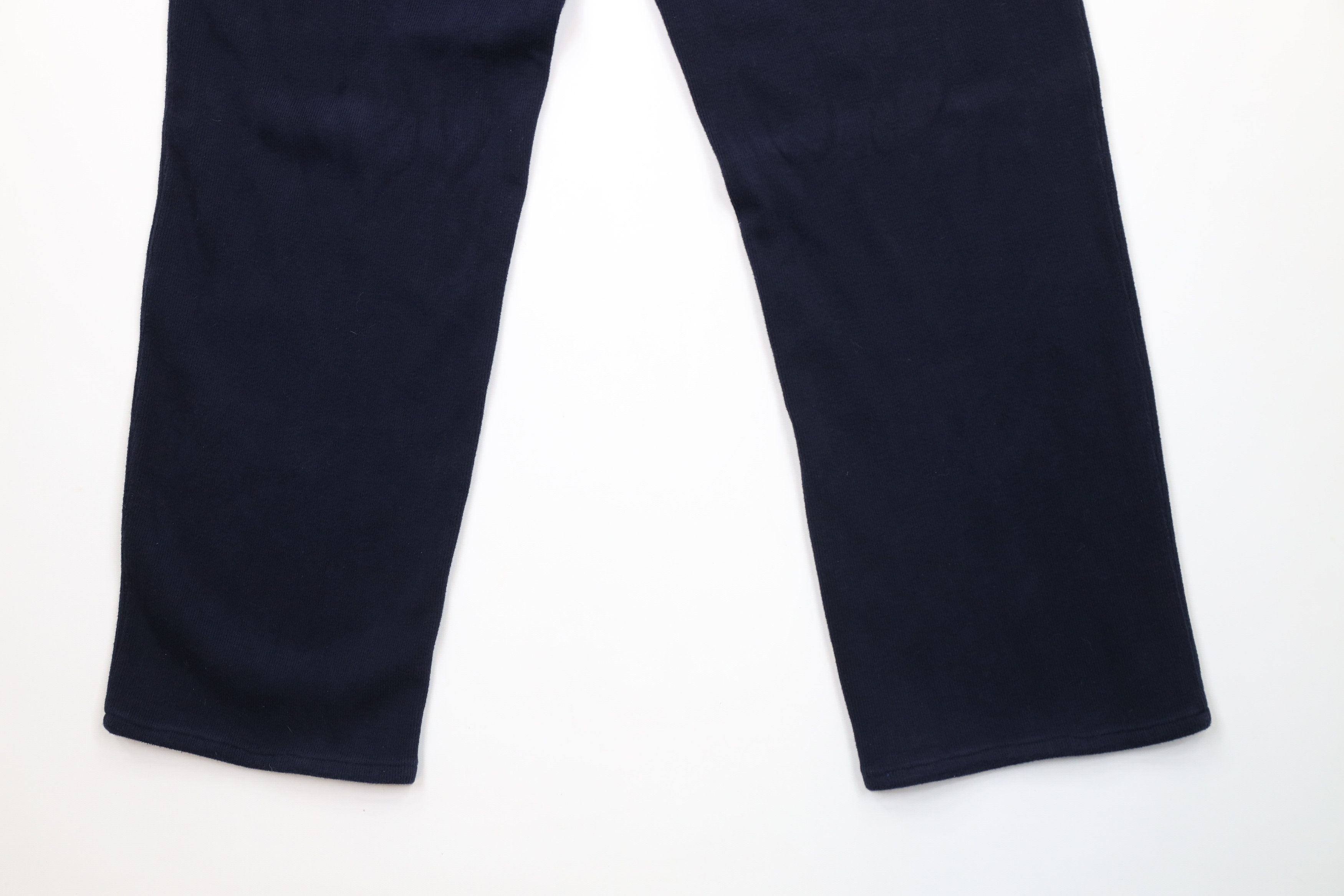 Ralph Lauren × Vintage Vintage 90s Ralph Lauren Ribbed KnitWide Leg Sweatpants Blue Size US 36 / EU 52 - 14 Thumbnail