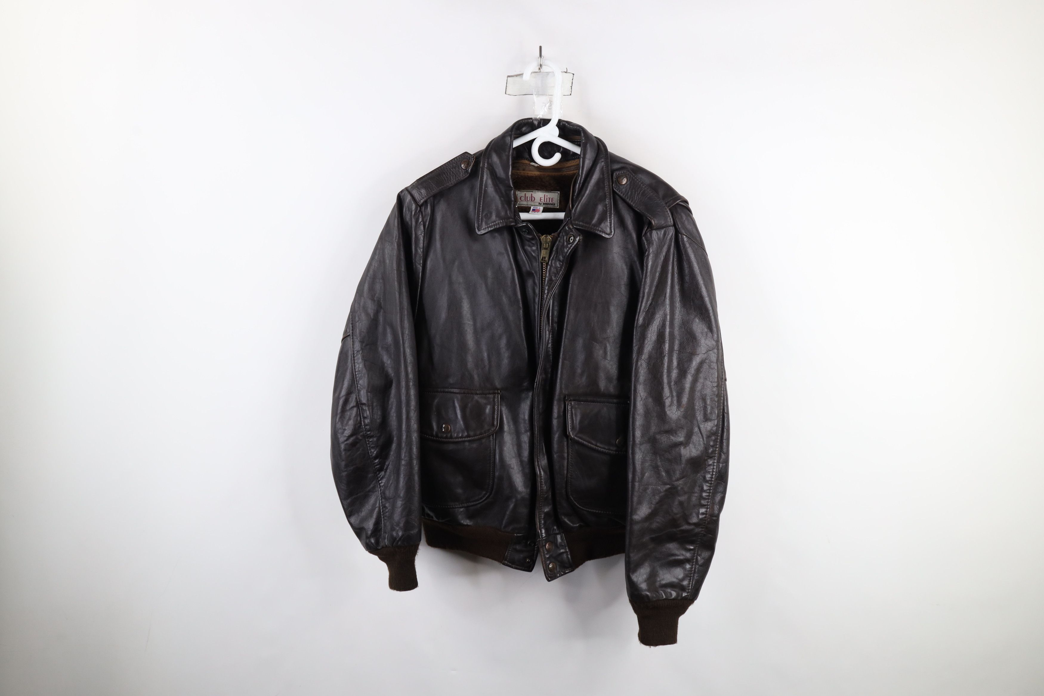 Vintage Vintage 80s Air Brush Military Flight Bomber Jacket USA Size US XL / EU 56 / 4 - 1 Thumbnail