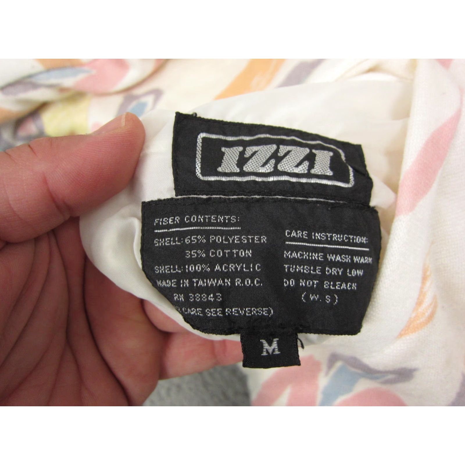 Vintage VINTAGE Izzi Jacket Womens Medium White Abstract Reversible Memphis Design 90s Jacket Size M / US 6-8 / IT 42-44 - 4 Thumbnail