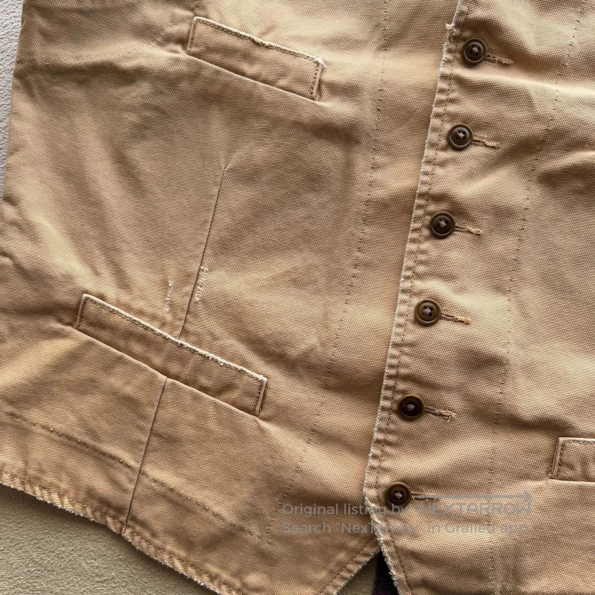 Denim & Supply Ralph Lauren Ralph Lauren Denim Supply Distressed Canvas Vest. Size US L / EU 52-54 / 3 - 5 Thumbnail